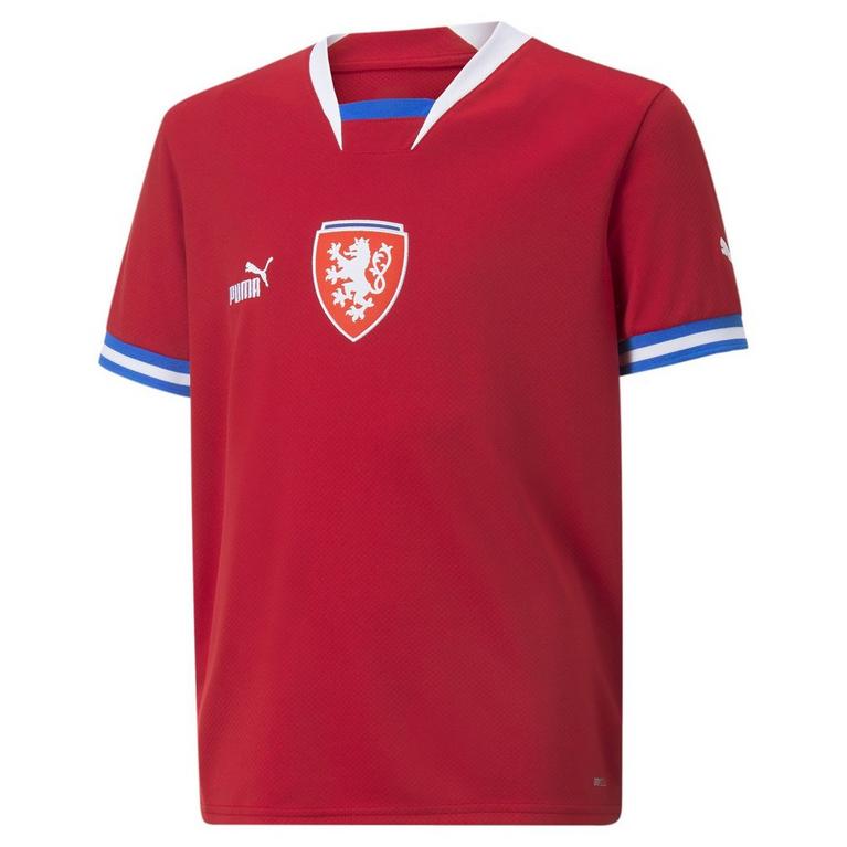 Rojo - Puma - Czech Republic Home Shirt 2022 2023 Junior Boys - 1