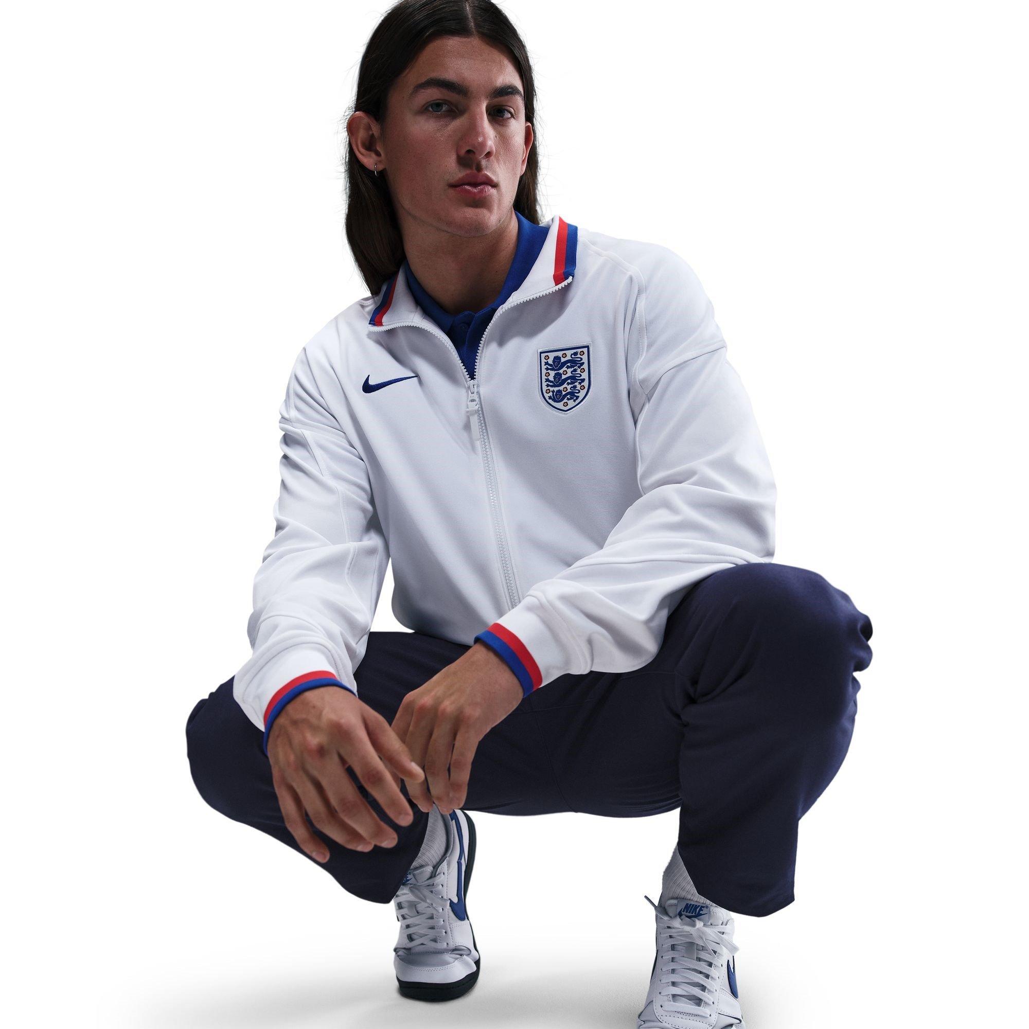 White/Blue - Nike - England Anthem Jacket 2025 Adults - 2