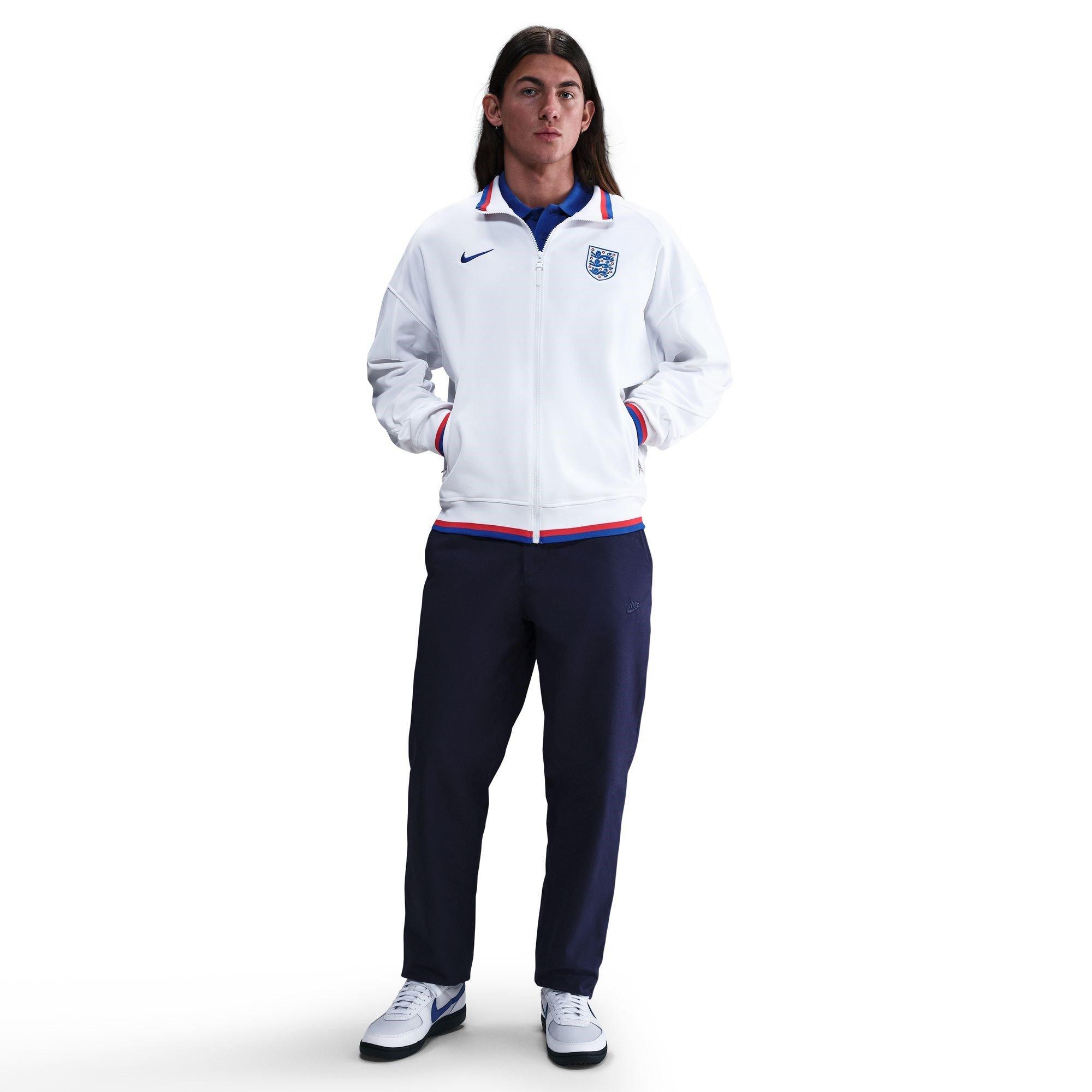 White/Blue - Nike - England Anthem Jacket 2025 Adults - 3
