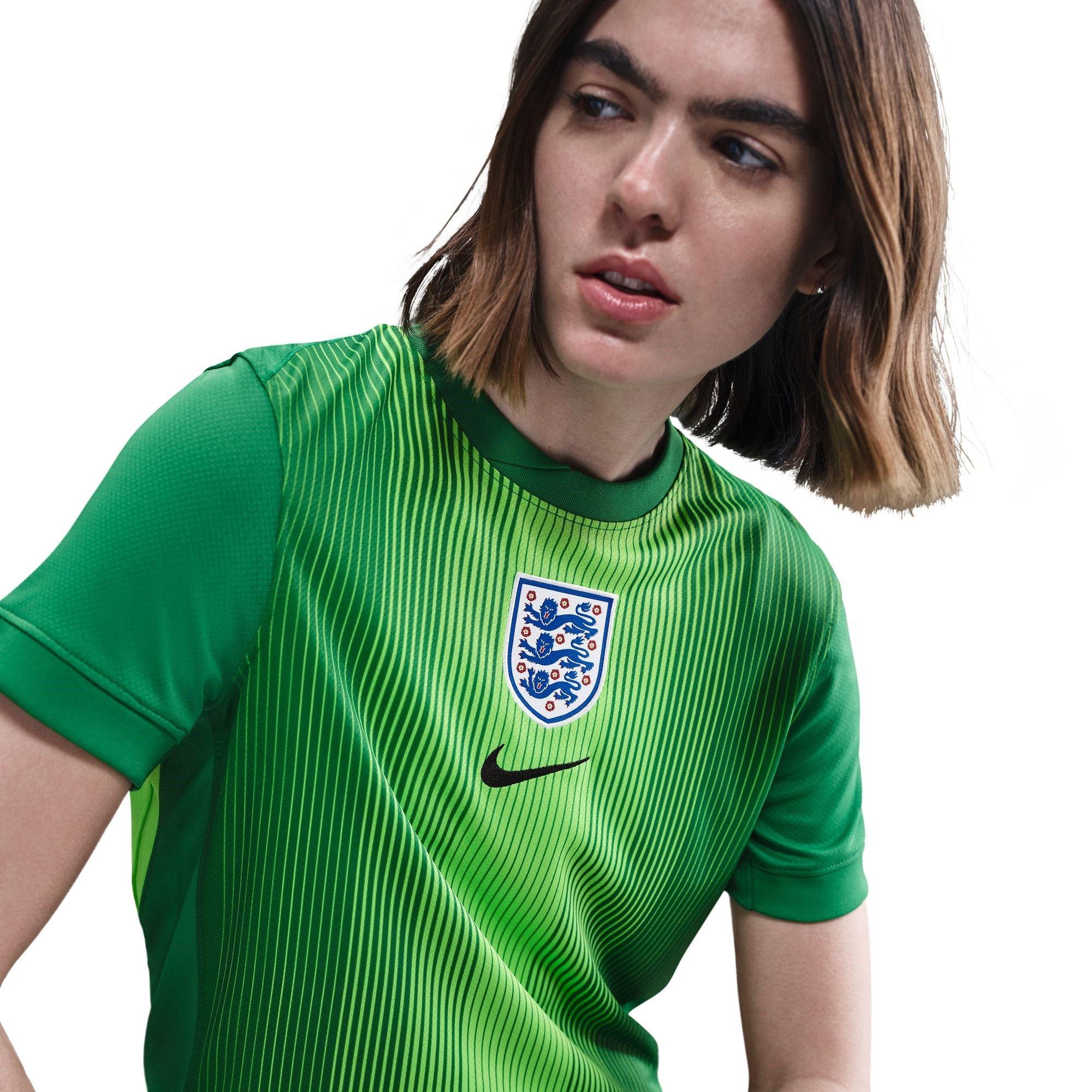 Green/Black - Nike - England Goalkeeper Shirt 2025 Womens - 9