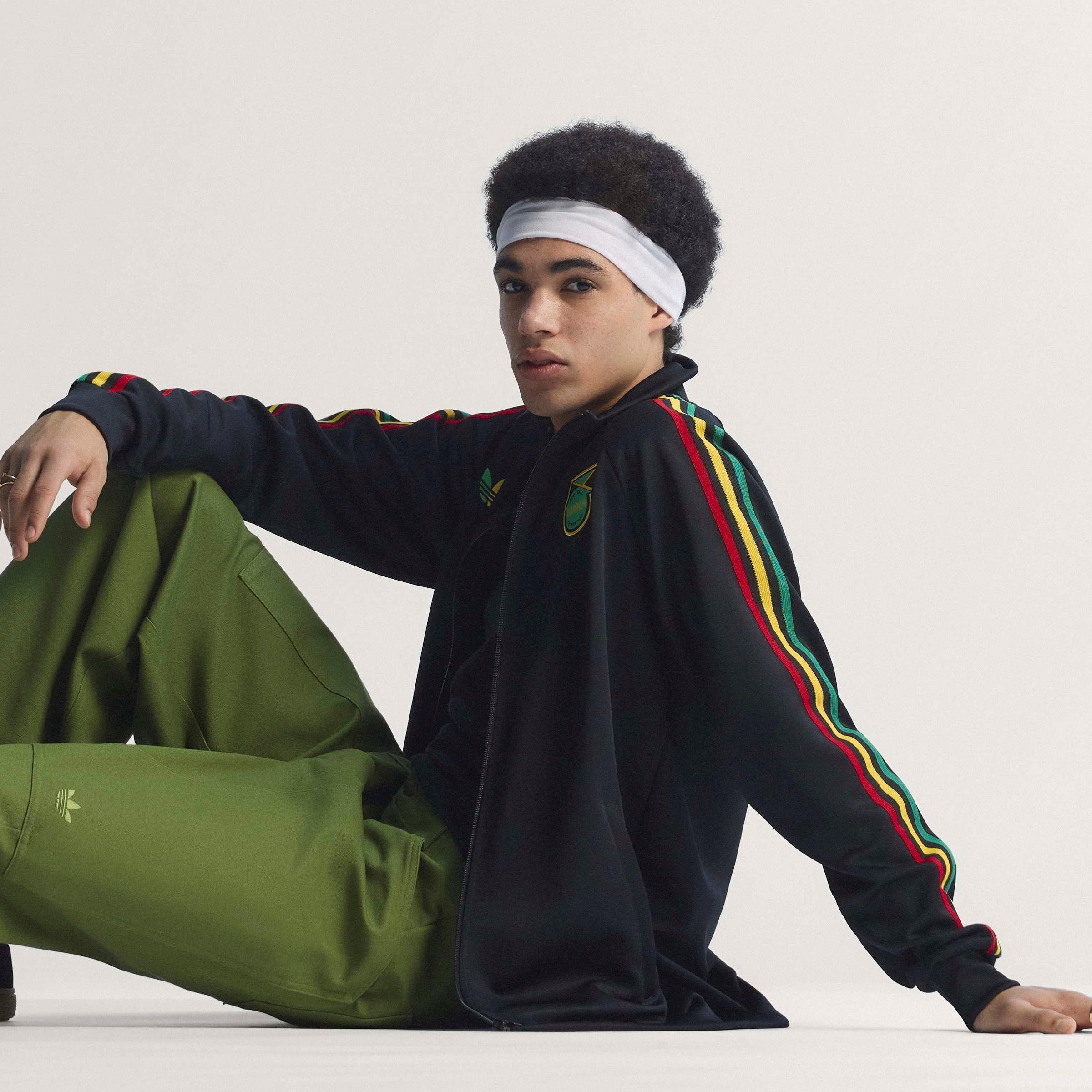 Sort/Gul - adidas - Mens Jamaica Tracksuit Top 2026 - 11