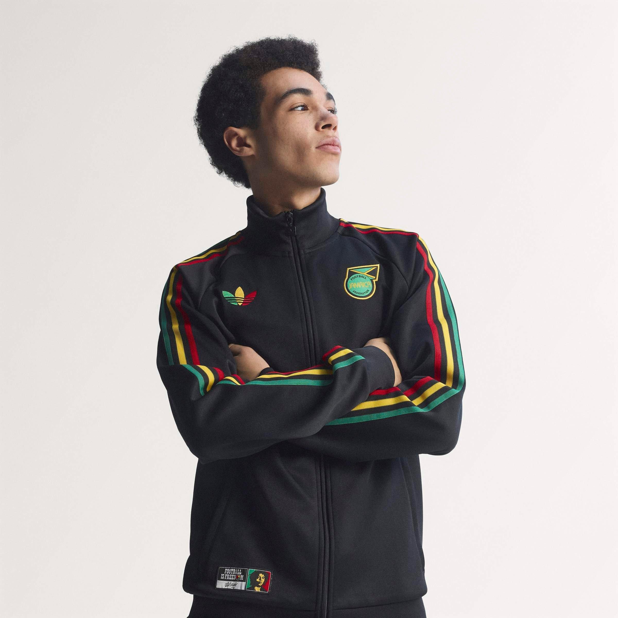 Sort/Gul - adidas - Mens Jamaica Tracksuit Top 2026 - 6