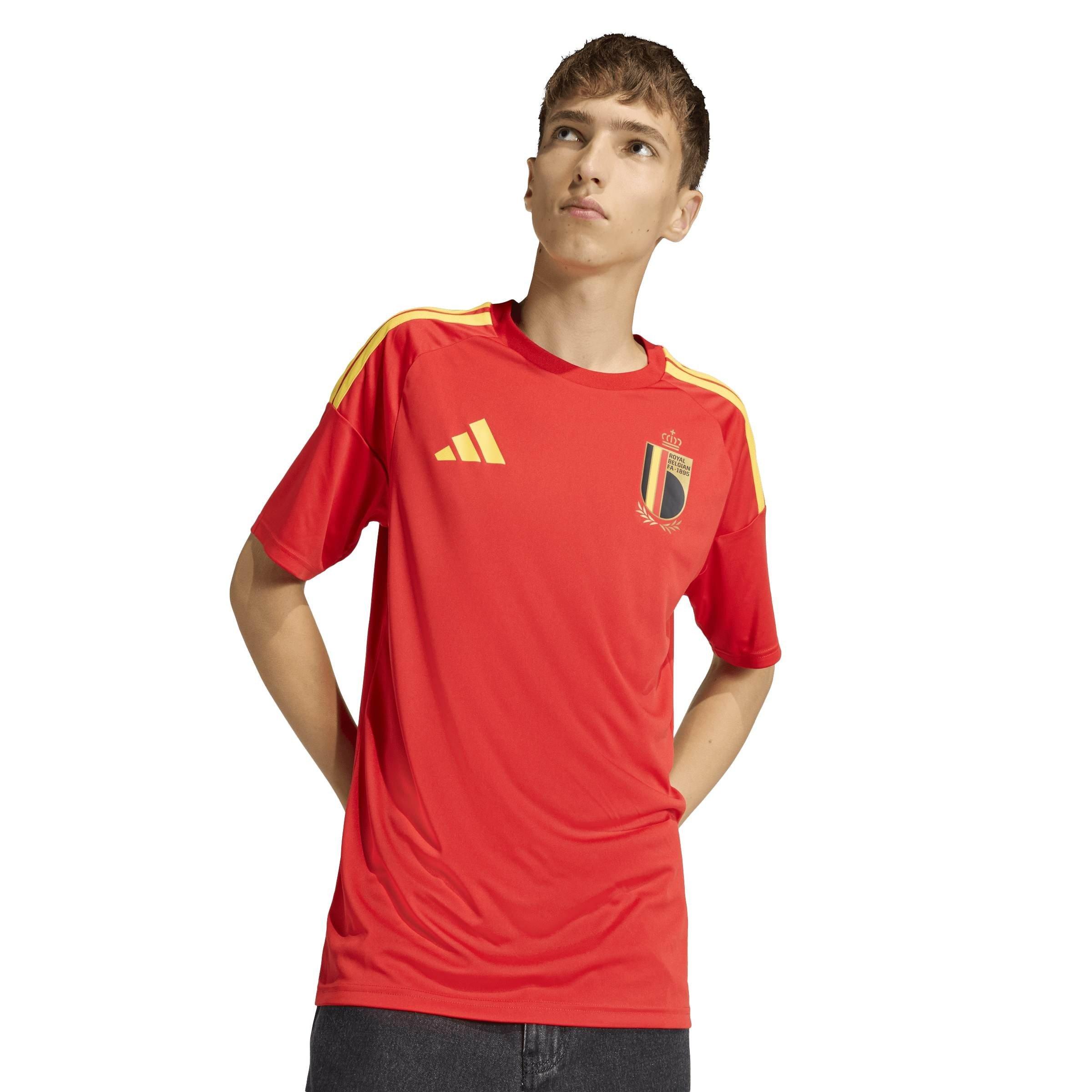 Rød/Guld - adidas - Belgium Fan Jersey World Cup ™ 2026 Adults - 6