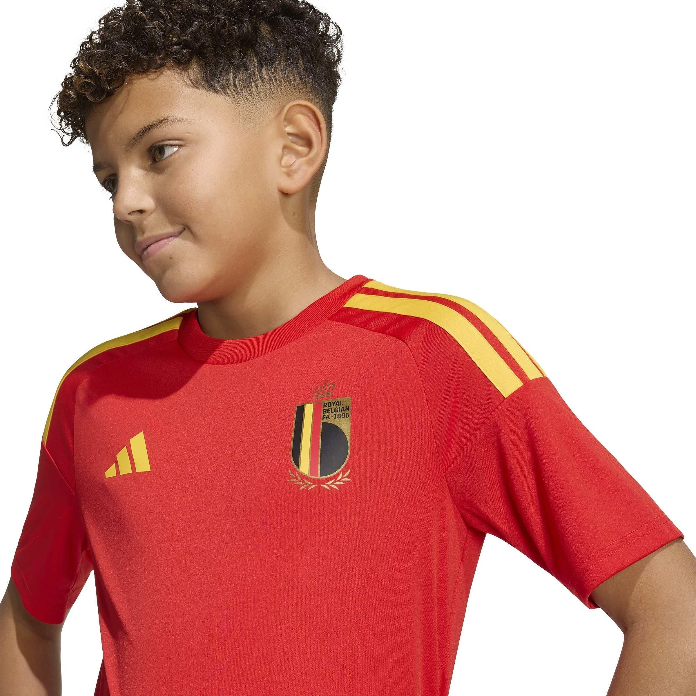 Rot/Gold - adidas - Belgium Fan Jersey World Cup ™ 2026 Junior - 8