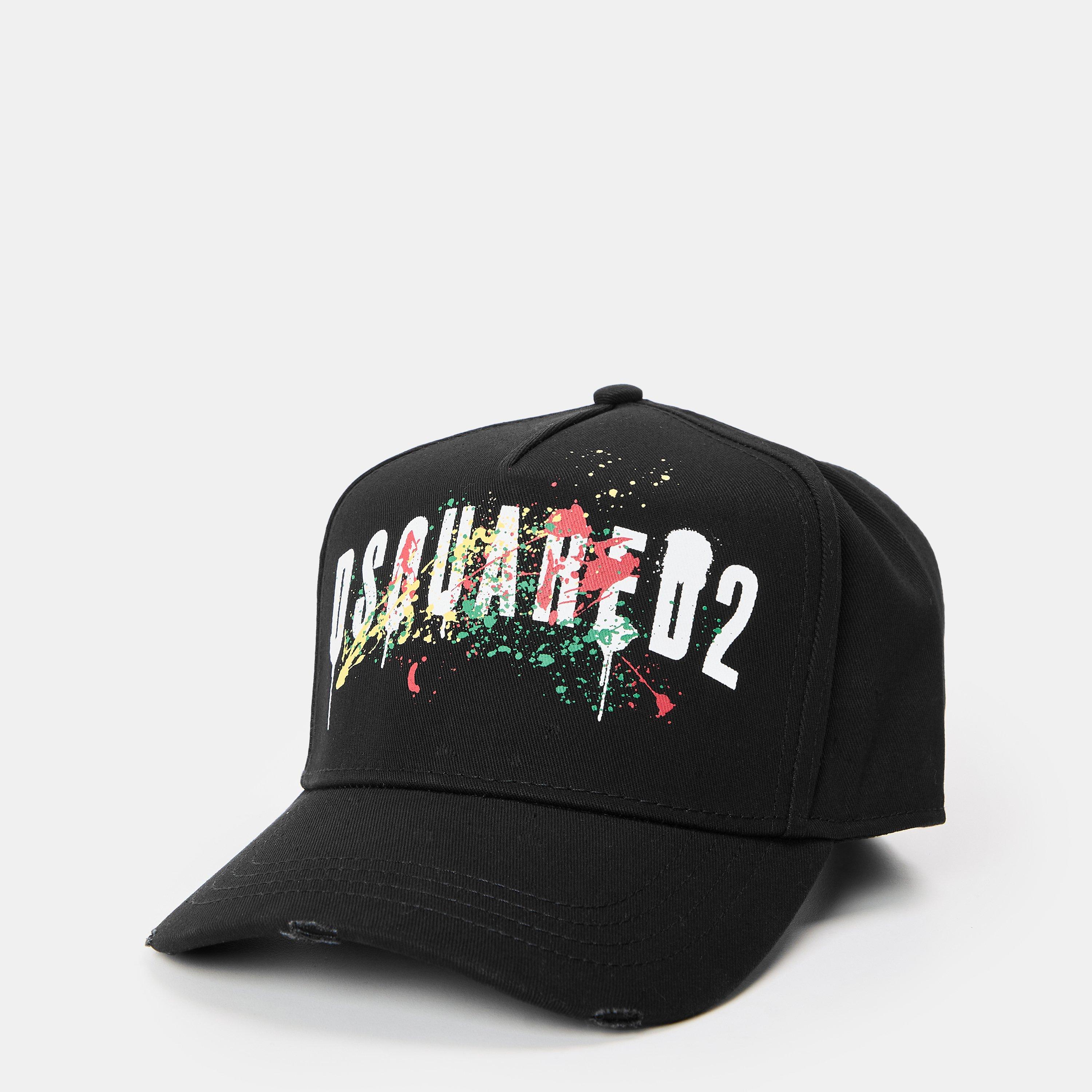 Black - DSquared2 - Men's Splat Baseball Cap - 1