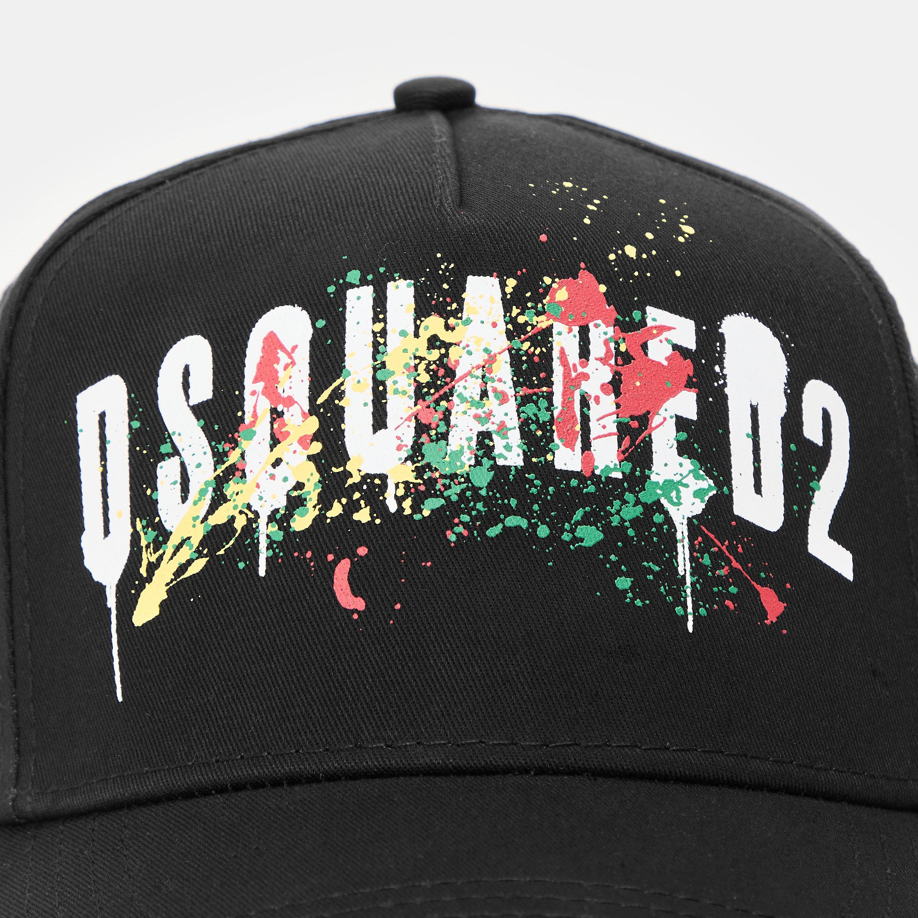 Black - DSquared2 - Men's Splat Baseball Cap - 4