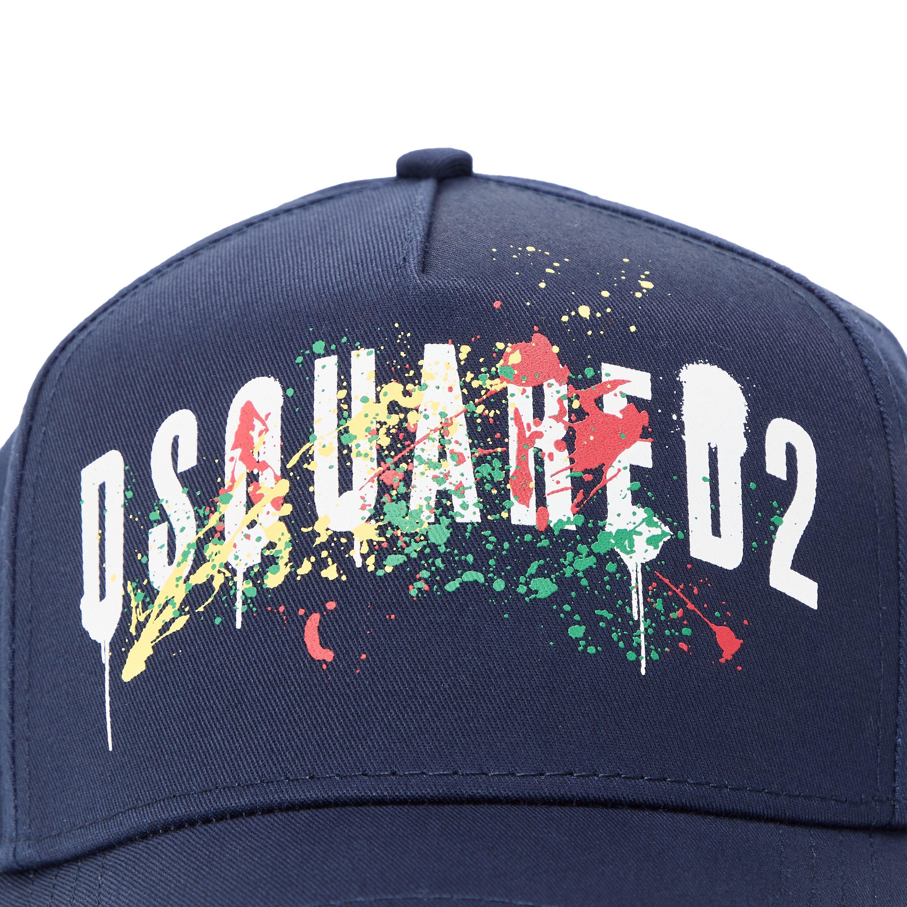 Navy - DSquared2 - Men's Splat Baseball Cap - 4
