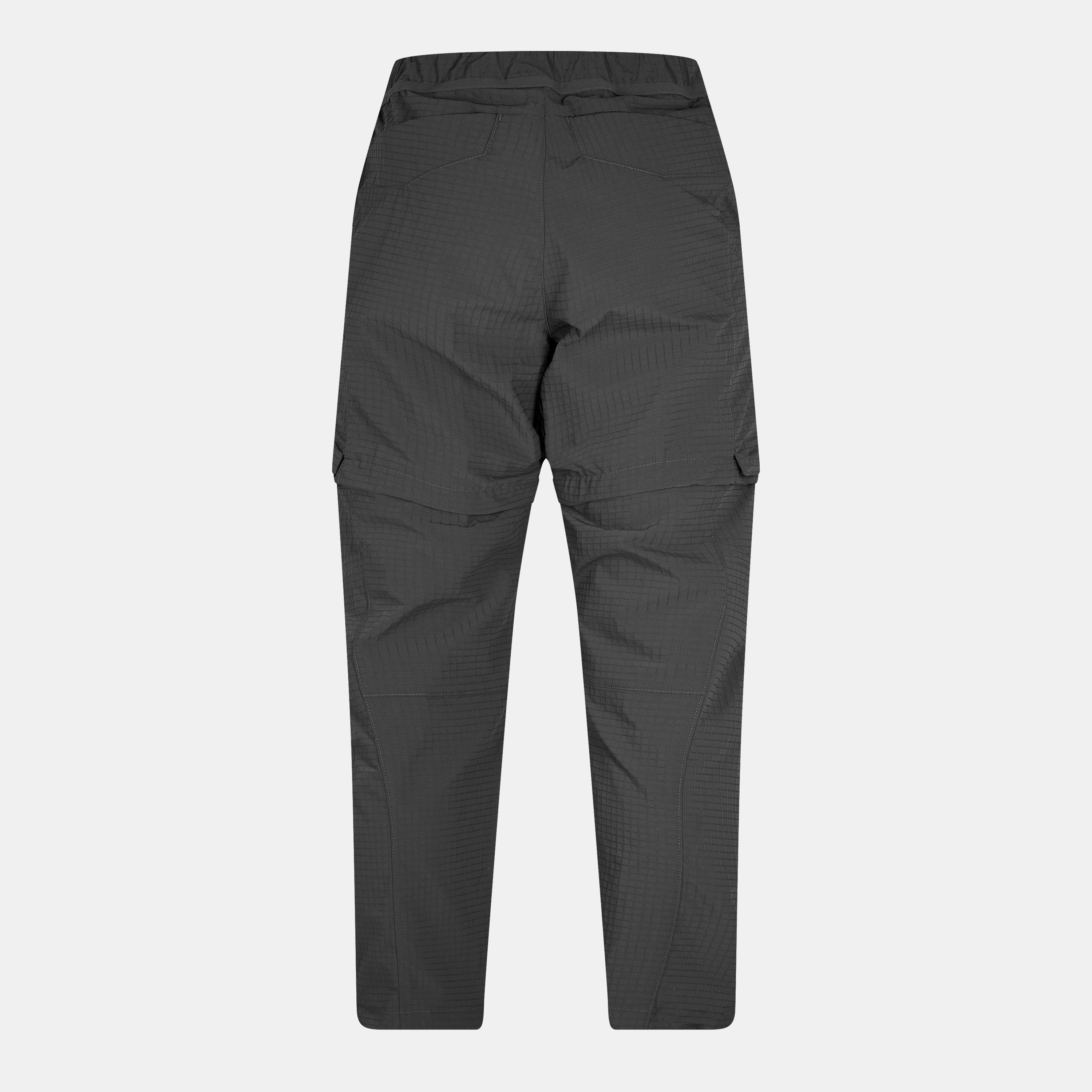 Dark Grey - Napapijri - Men's Tusco Dark Grey Solid Tapered Trousers - 2