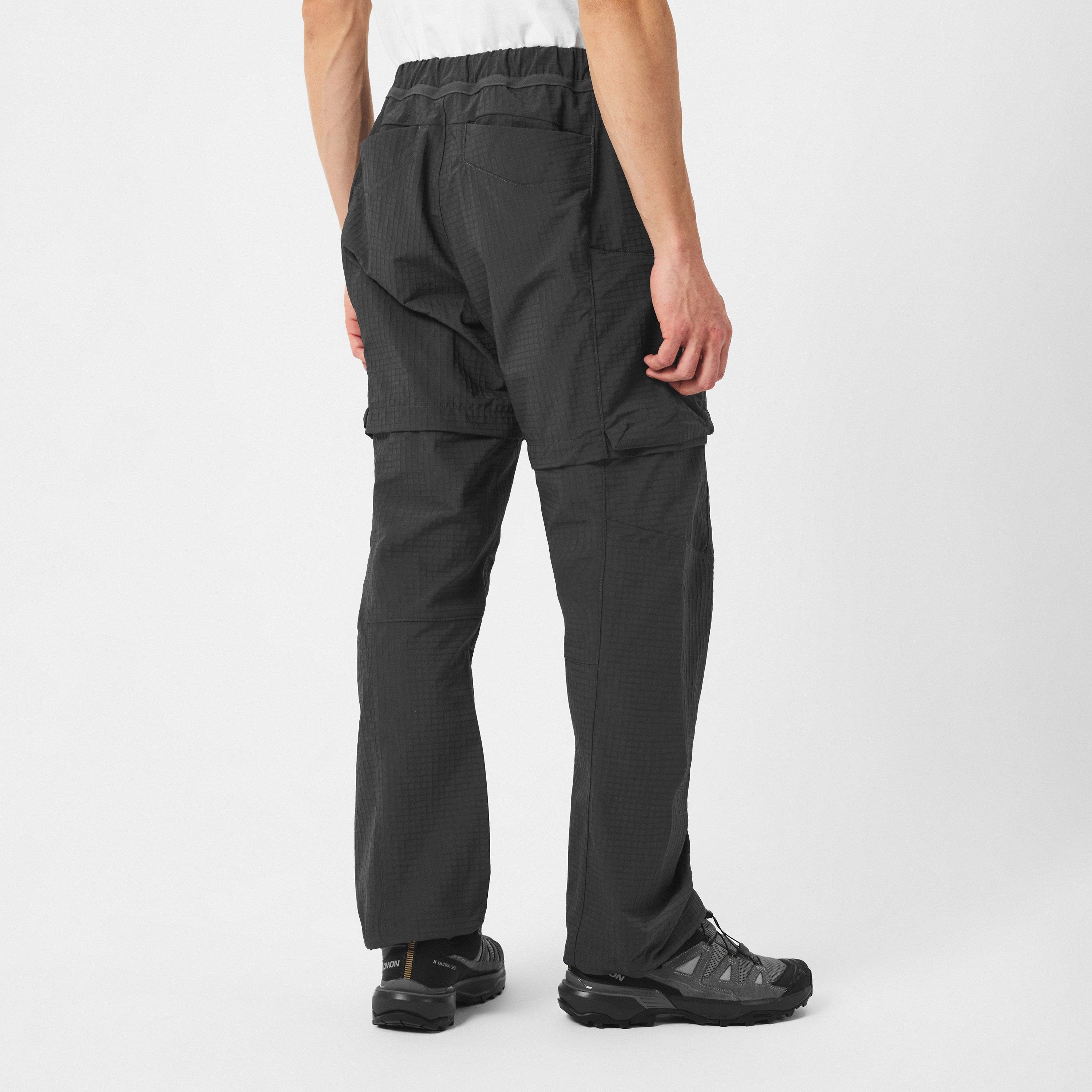 Dark Grey - Napapijri - Men's Tusco Dark Grey Solid Tapered Trousers - 4