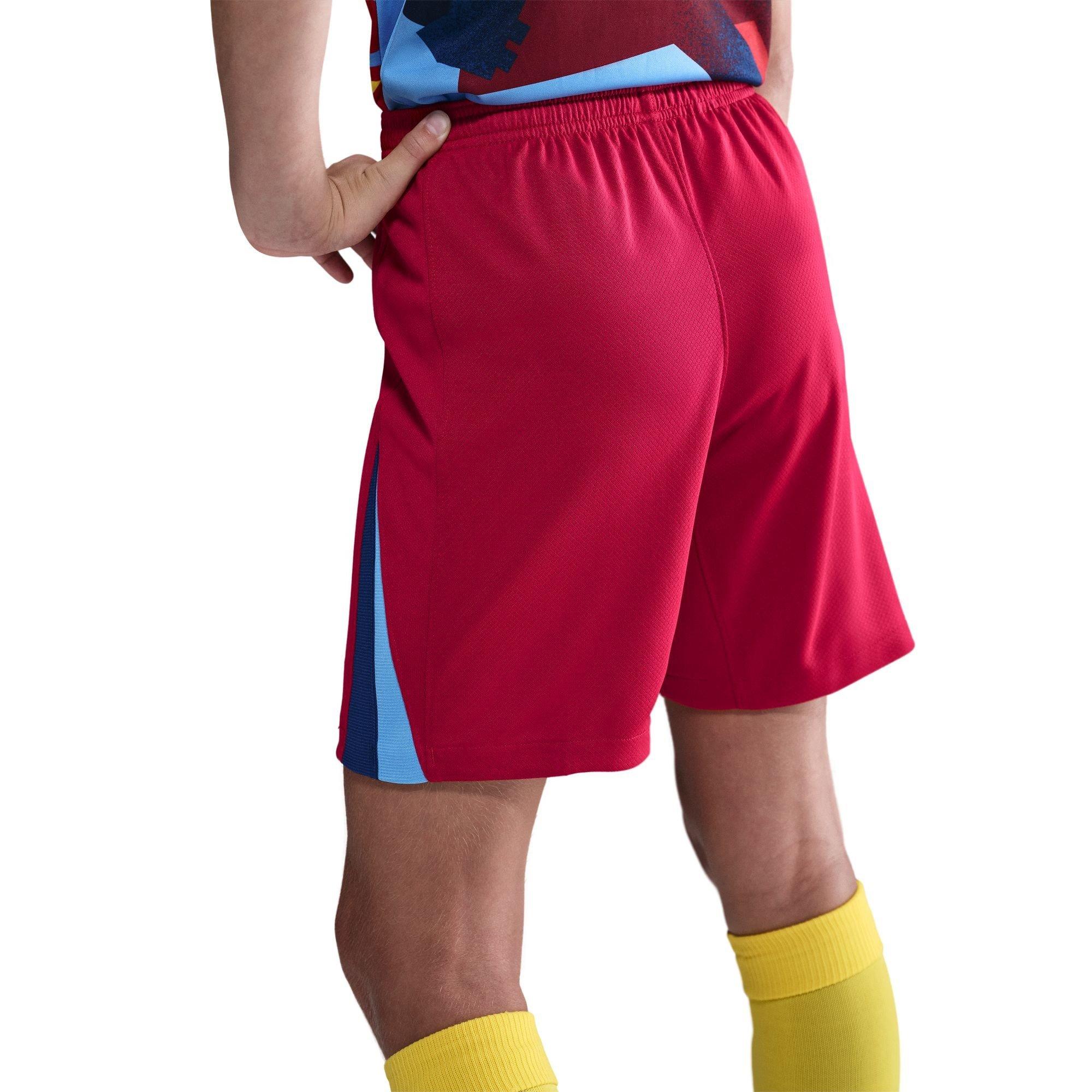 Red/Blue - Nike - Barcelona Fourth Shorts 25/26 Juniors - 2