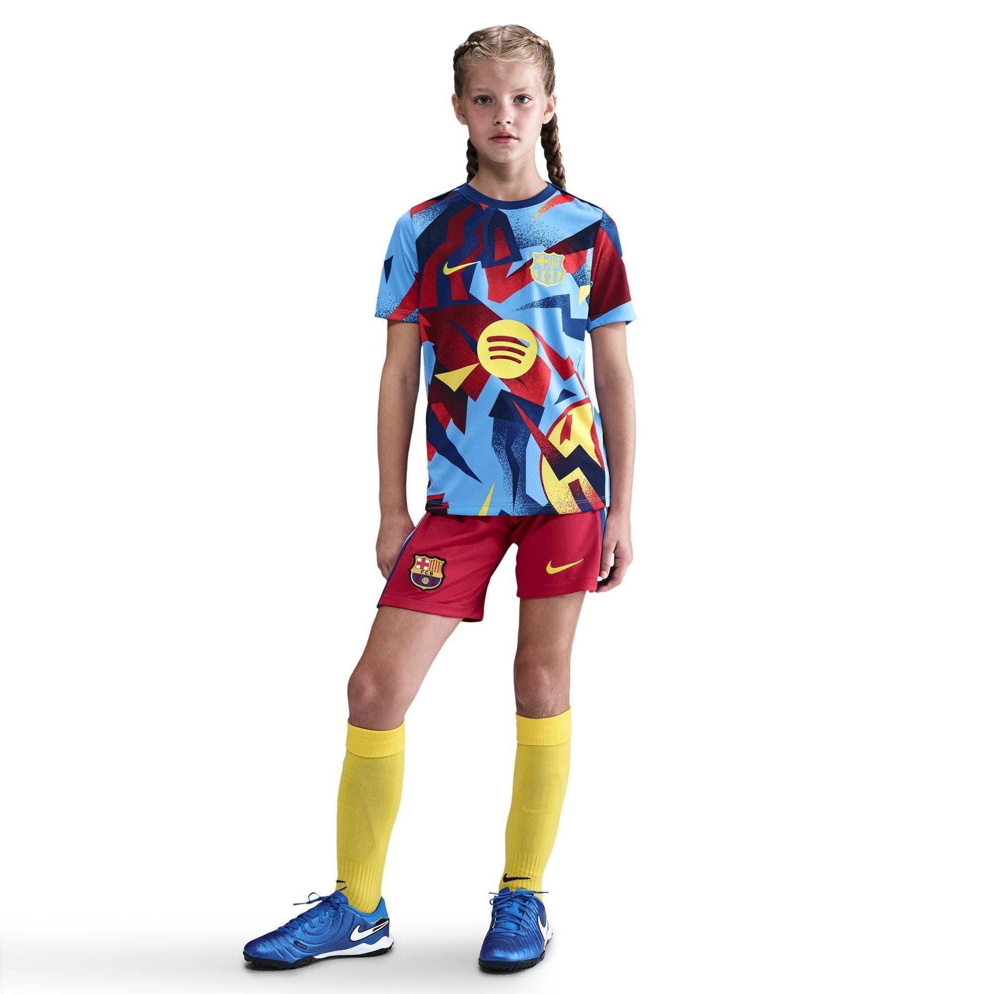 Red/Blue - Nike - Barcelona Fourth Shorts 25/26 Juniors - 7