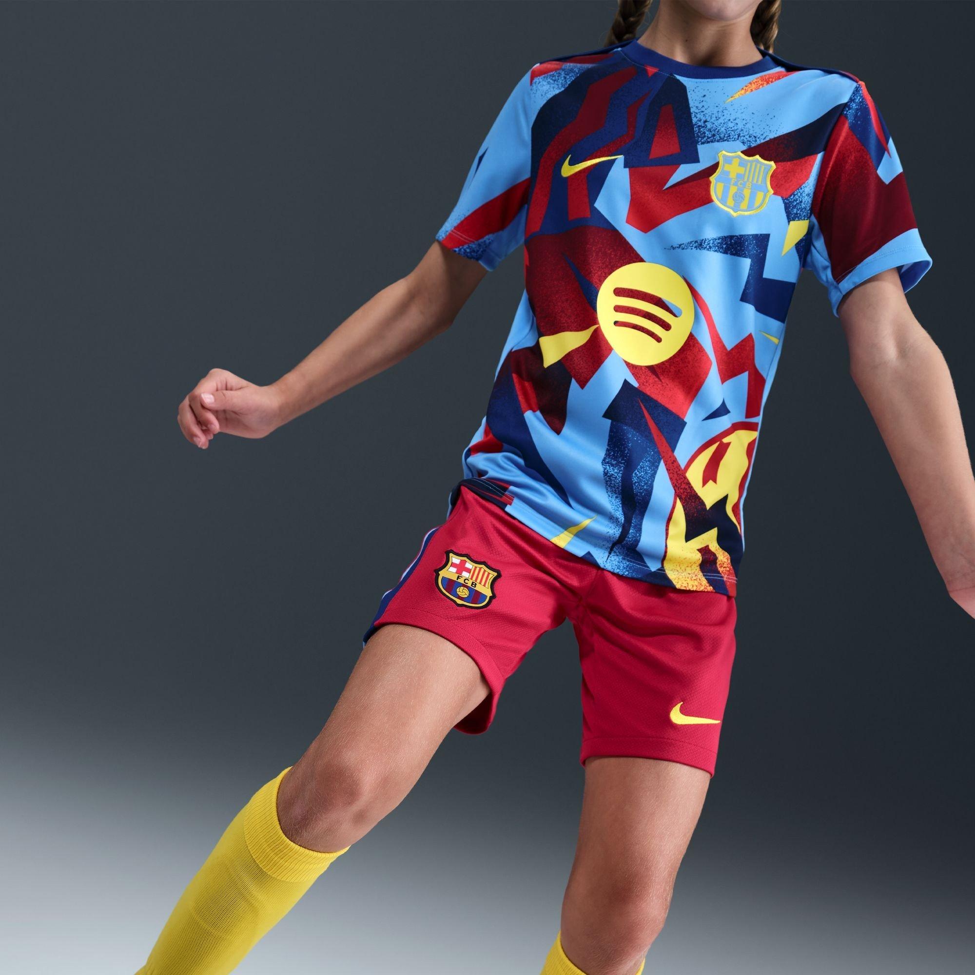 Red/Blue - Nike - Barcelona Fourth Shorts 25/26 Juniors - 10