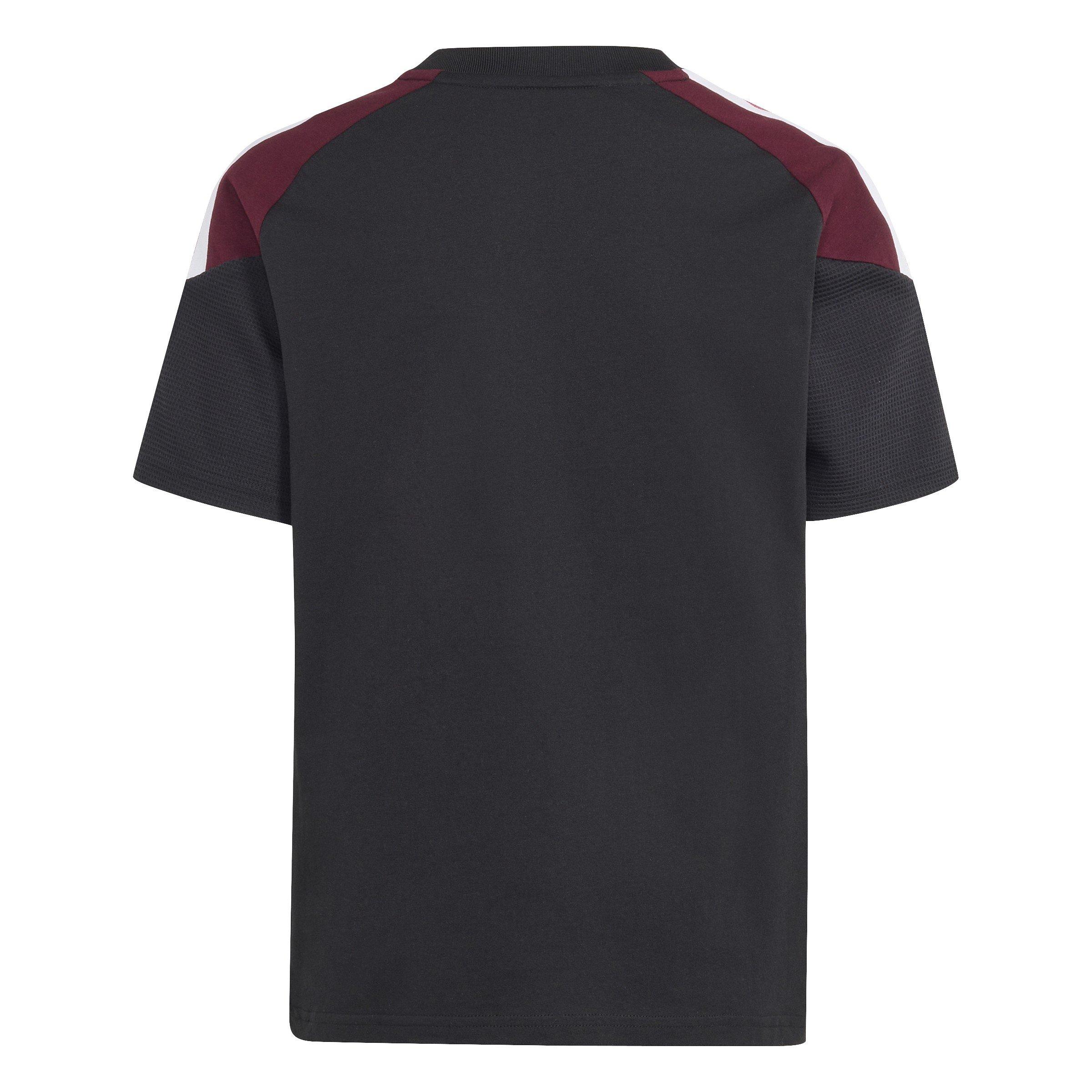Sort/Maroon - adidas - Kids' Cotton Short Sleeve Performance T-Shirt - 2