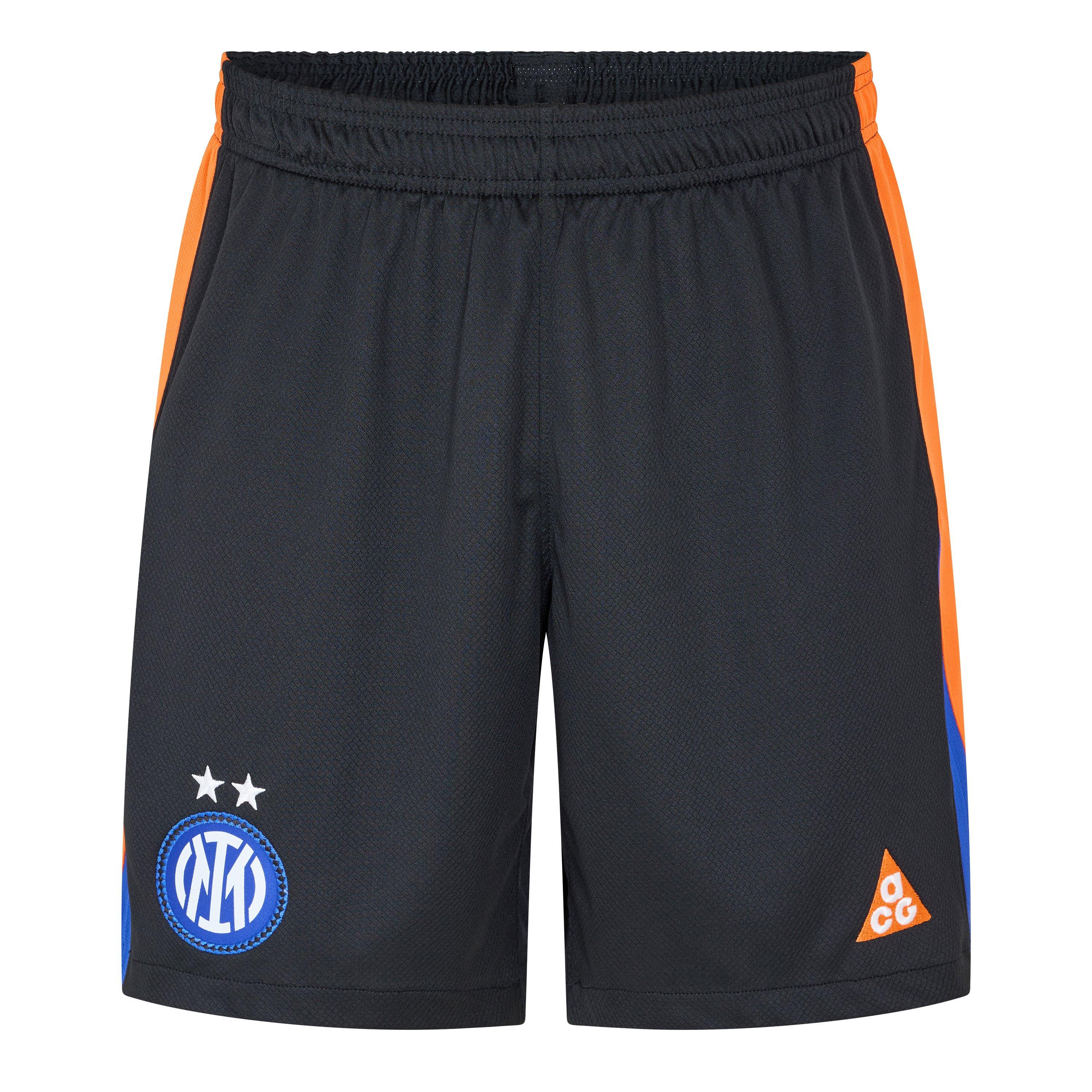 Nike Men's Inter Milan Fourth Shorts 25/26 - Black/Orange - M