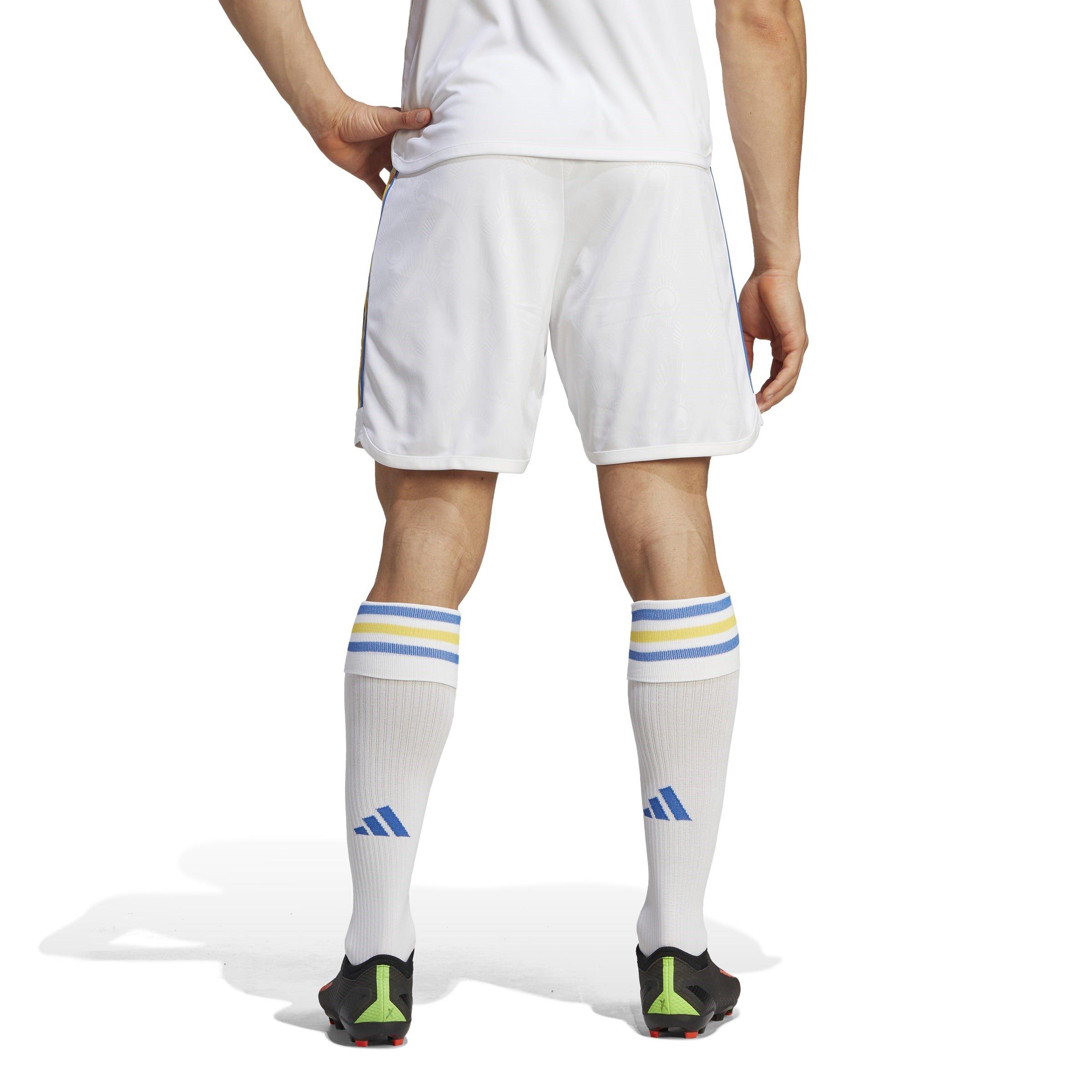 White - adidas - Leeds United Home Shorts 2023 2024 Mens - 3