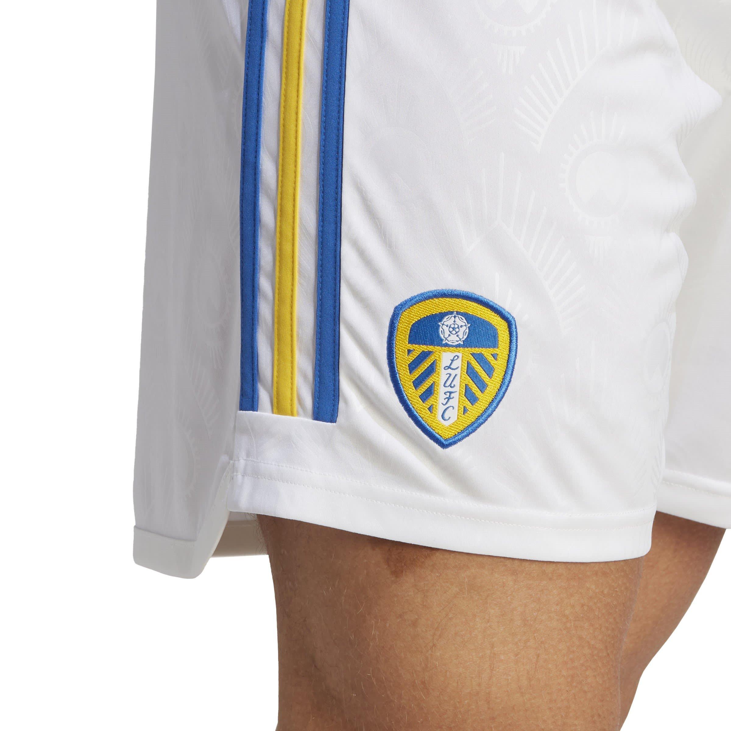 White - adidas - Leeds United Home Shorts 2023 2024 Mens - 5