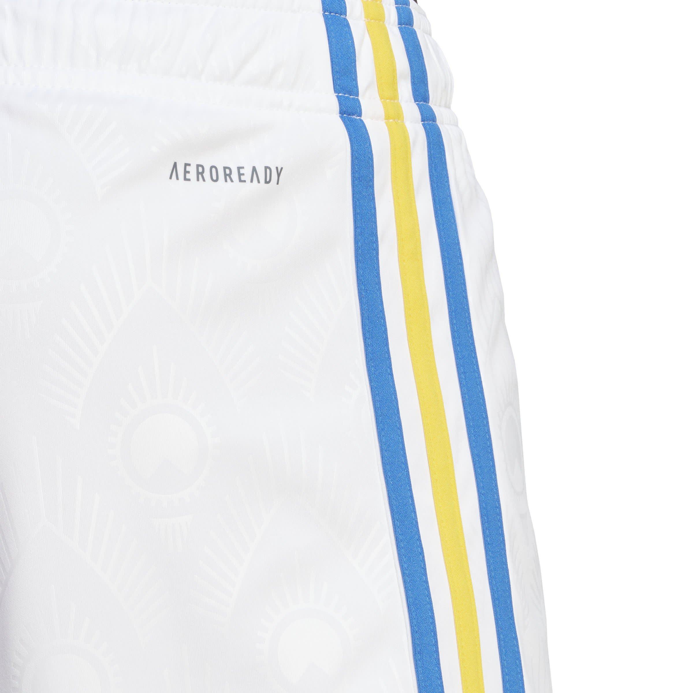 White - adidas - Leeds United Home Shorts 2023 2024 Mens - 6