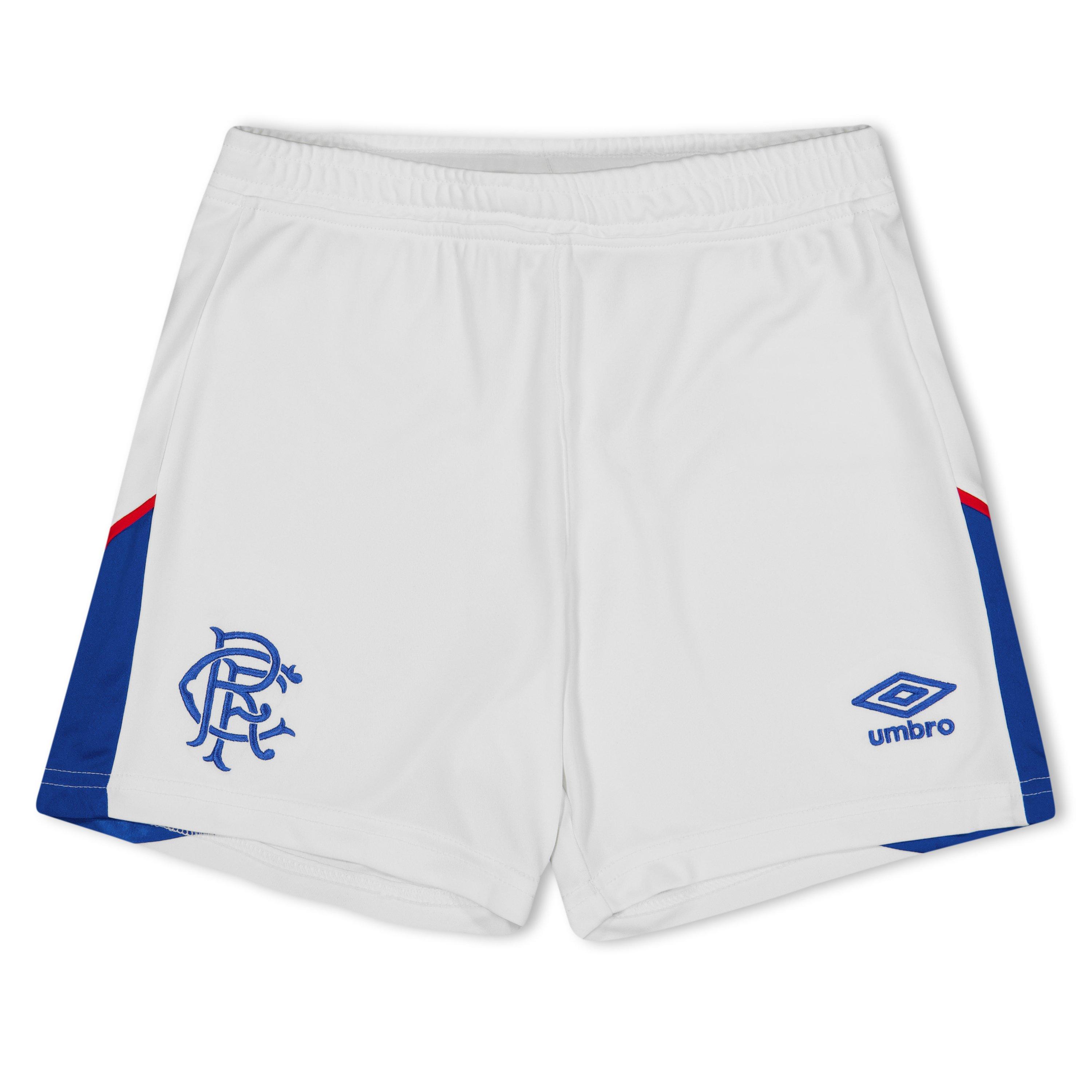 Bianco/Azzurro - Umbro - Rangers Home Short 2026/27 Juniors - 1
