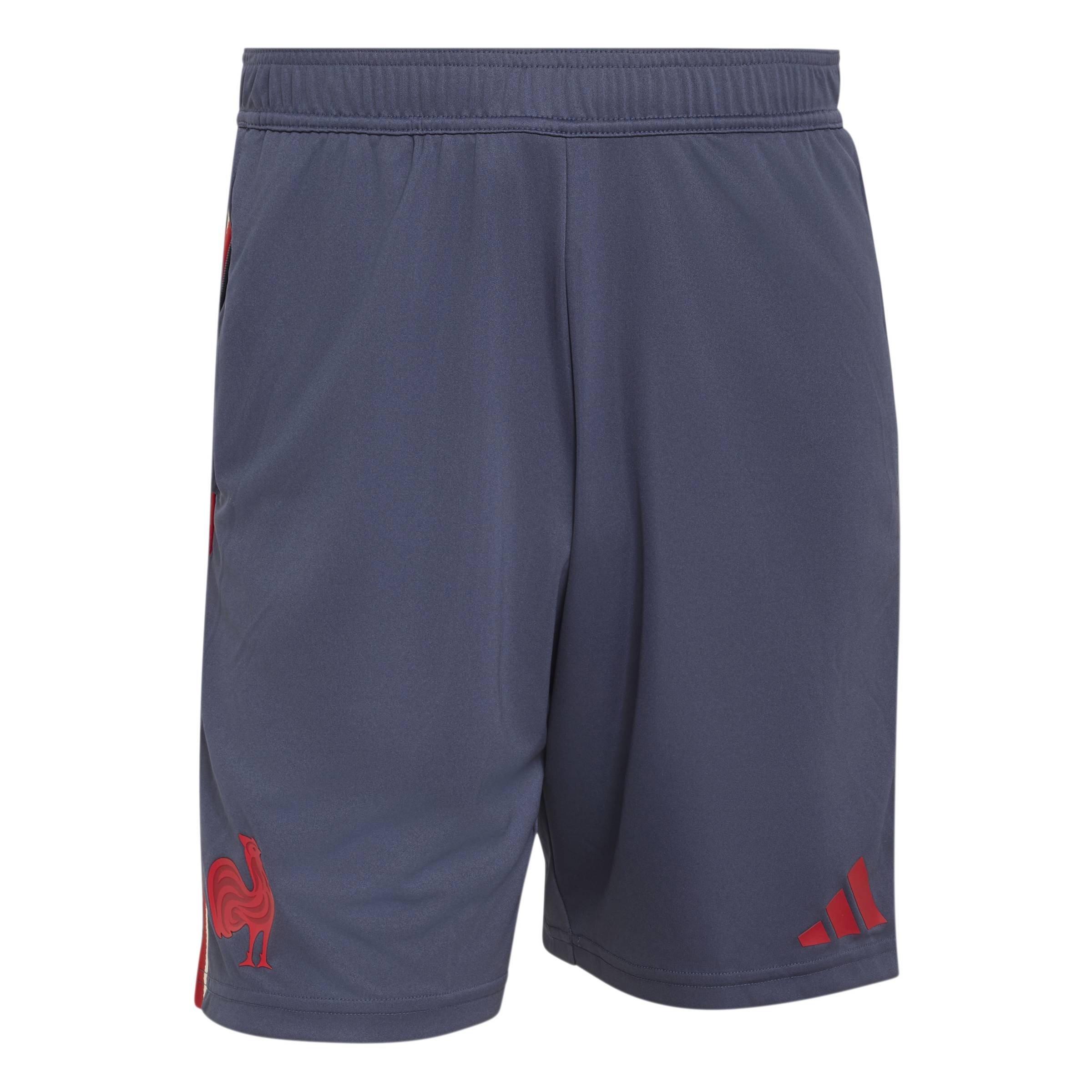 Navy - adidas - Men's France Rugby Gym Shorts - 1
