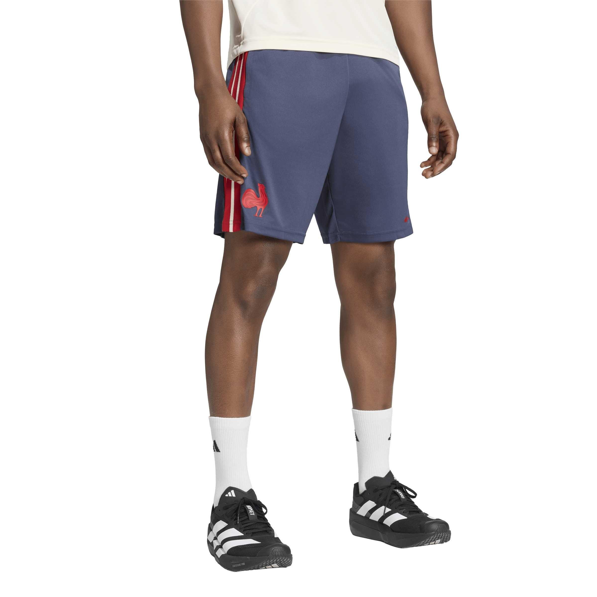 Navy - adidas - Men's France Rugby Gym Shorts - 2