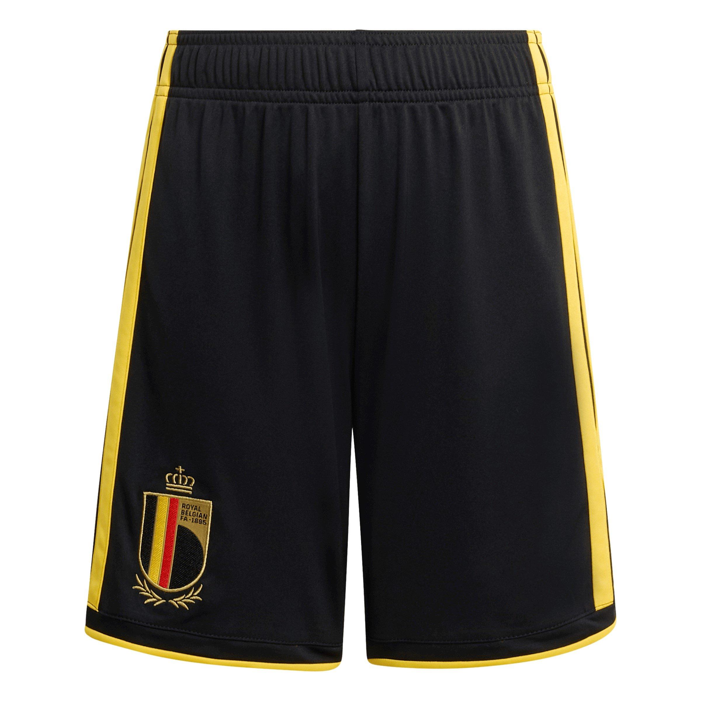Black/Gold - adidas - Belgium Home Shorts World Cup 2026 Juniors - 1
