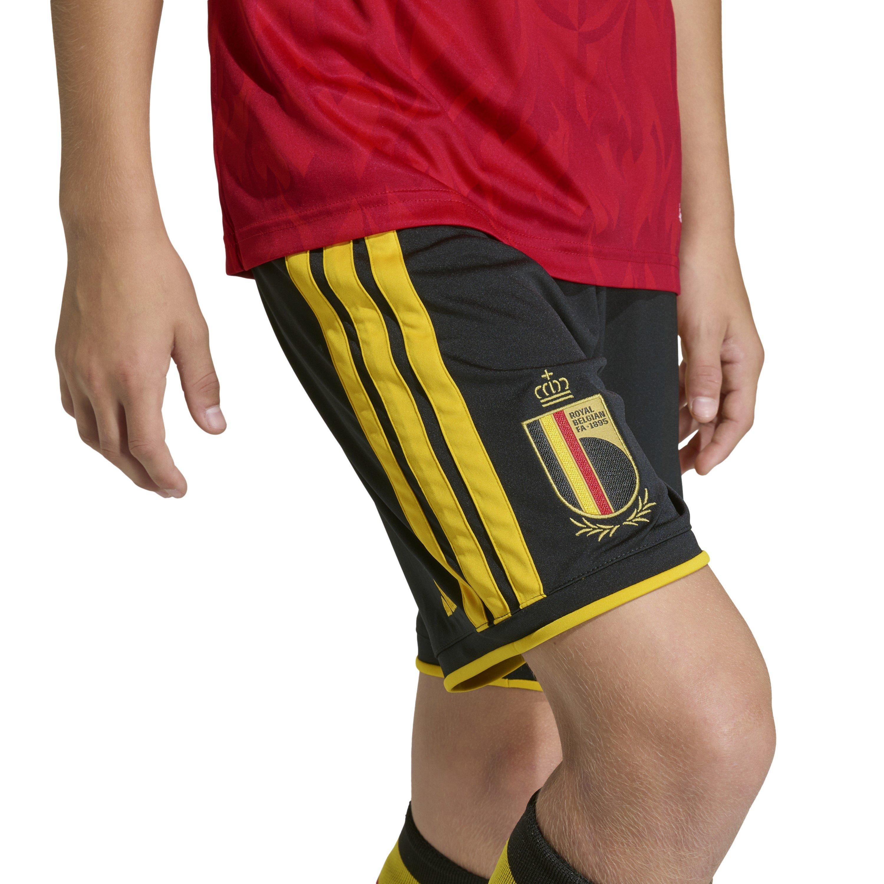 Black/Gold - adidas - Belgium Home Shorts World Cup 2026 Juniors - 6