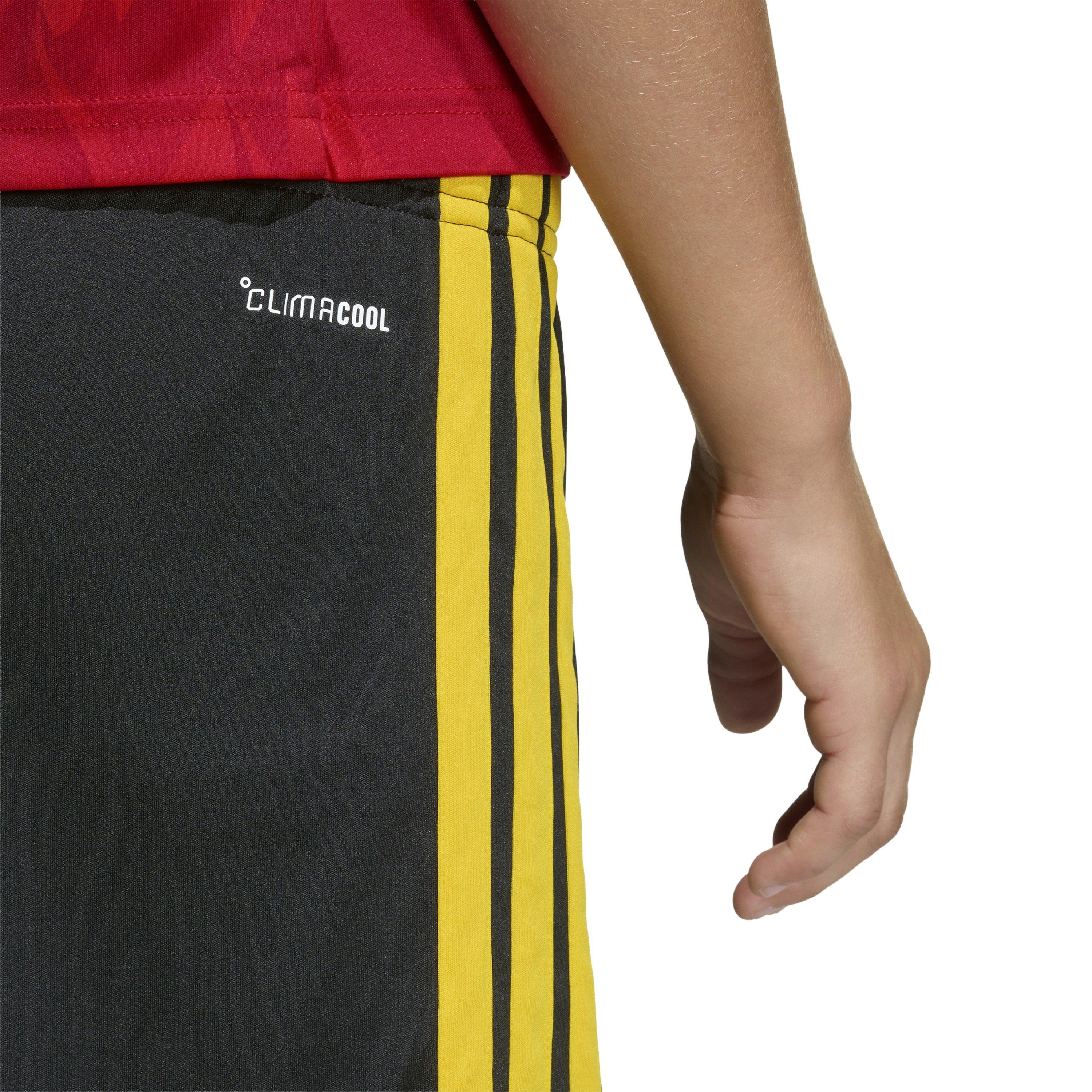 Black/Gold - adidas - Belgium Home Shorts World Cup 2026 Juniors - 8