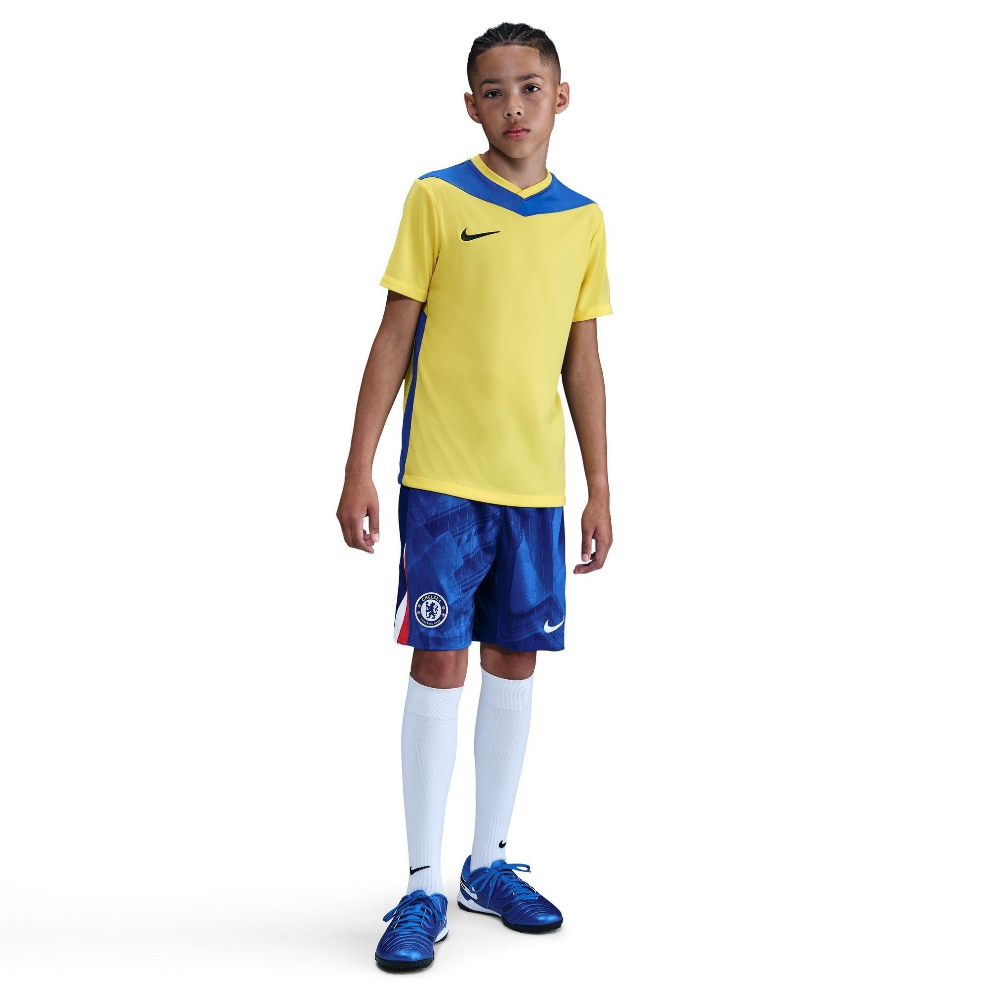 Blue/White - Nike - Chelsea Home Shorts 2025 2026 Juniors - 3