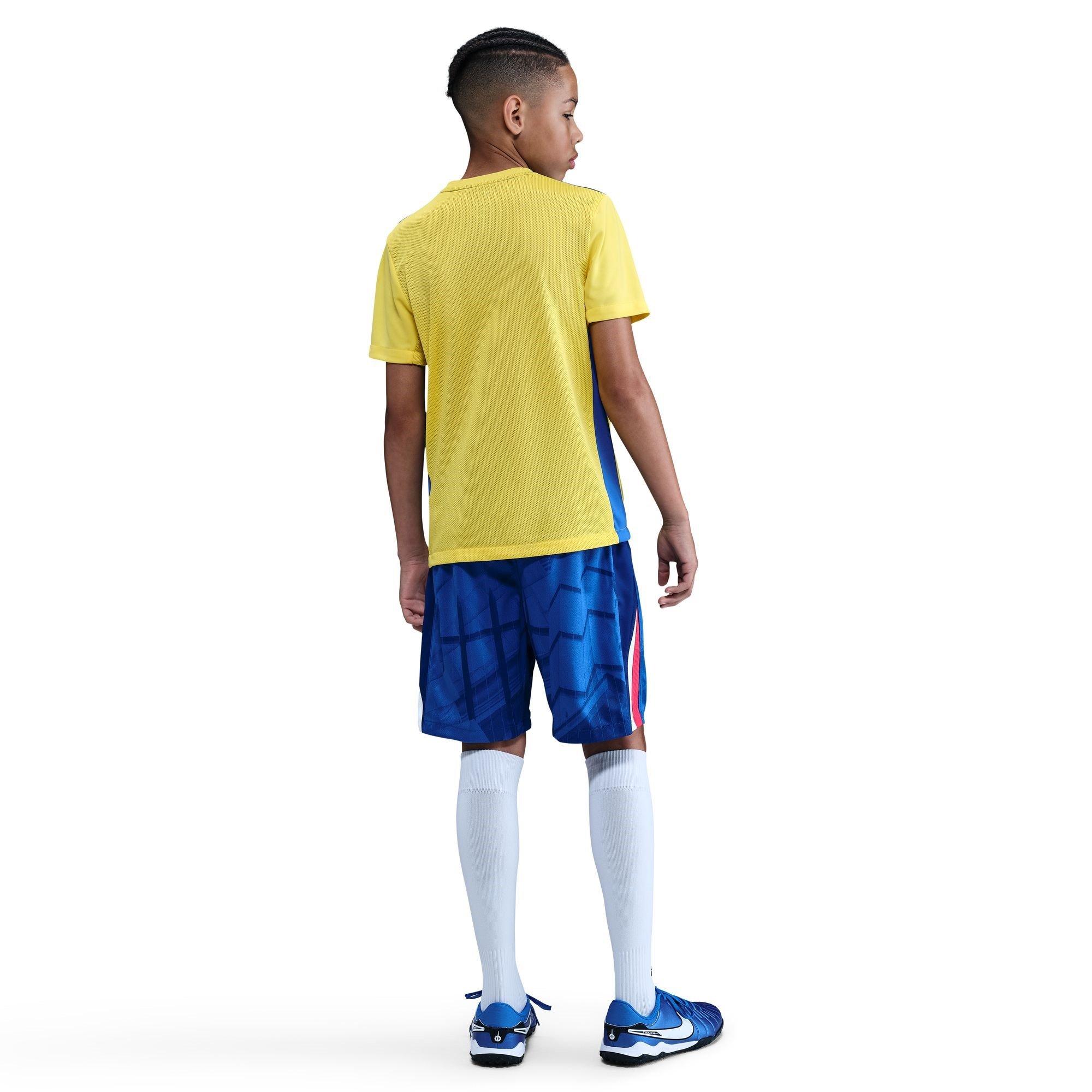 Blue/White - Nike - Chelsea Home Shorts 2025 2026 Juniors - 4