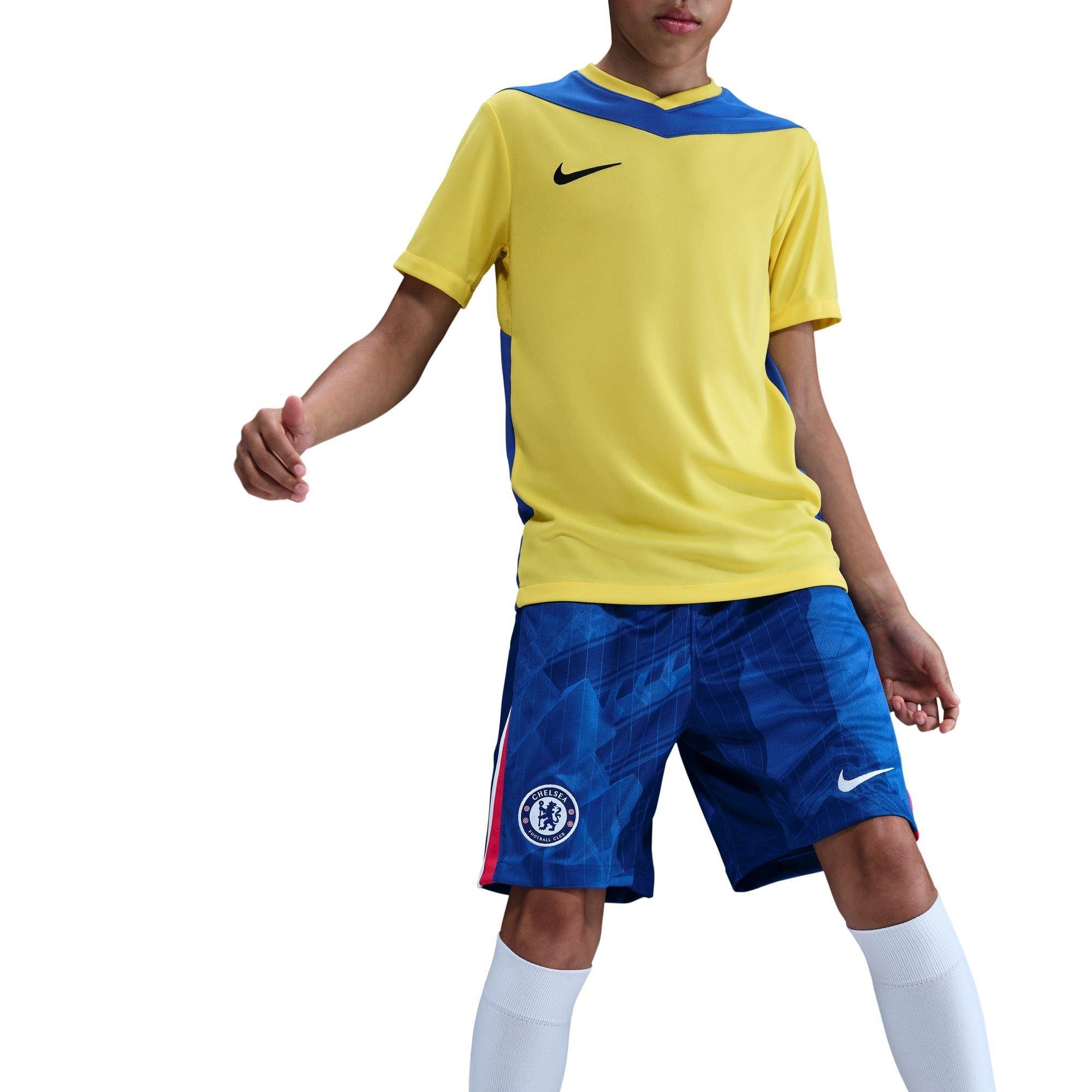 Blue/White - Nike - Chelsea Home Shorts 2025 2026 Juniors - 5