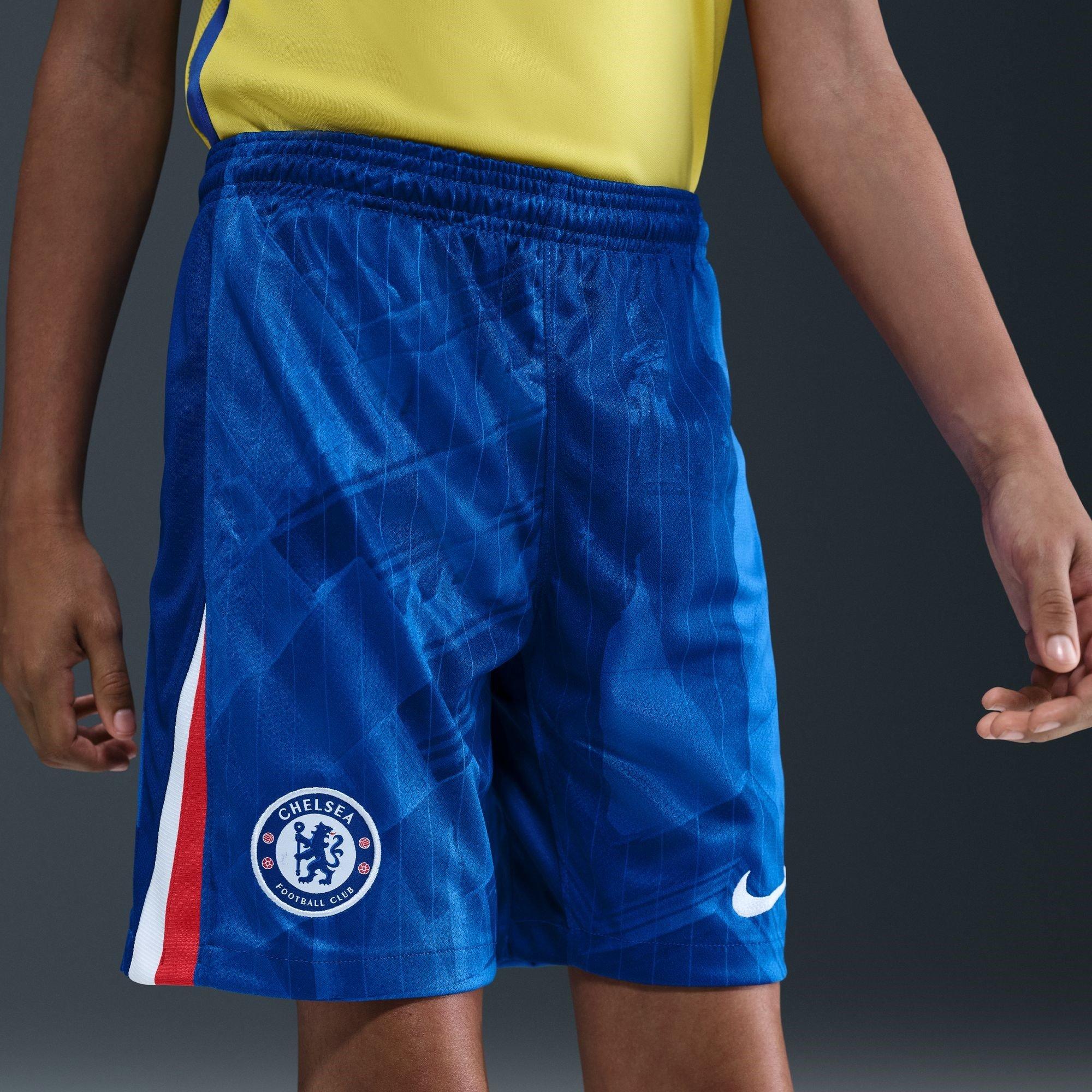 Blue/White - Nike - Chelsea Home Shorts 2025 2026 Juniors - 6