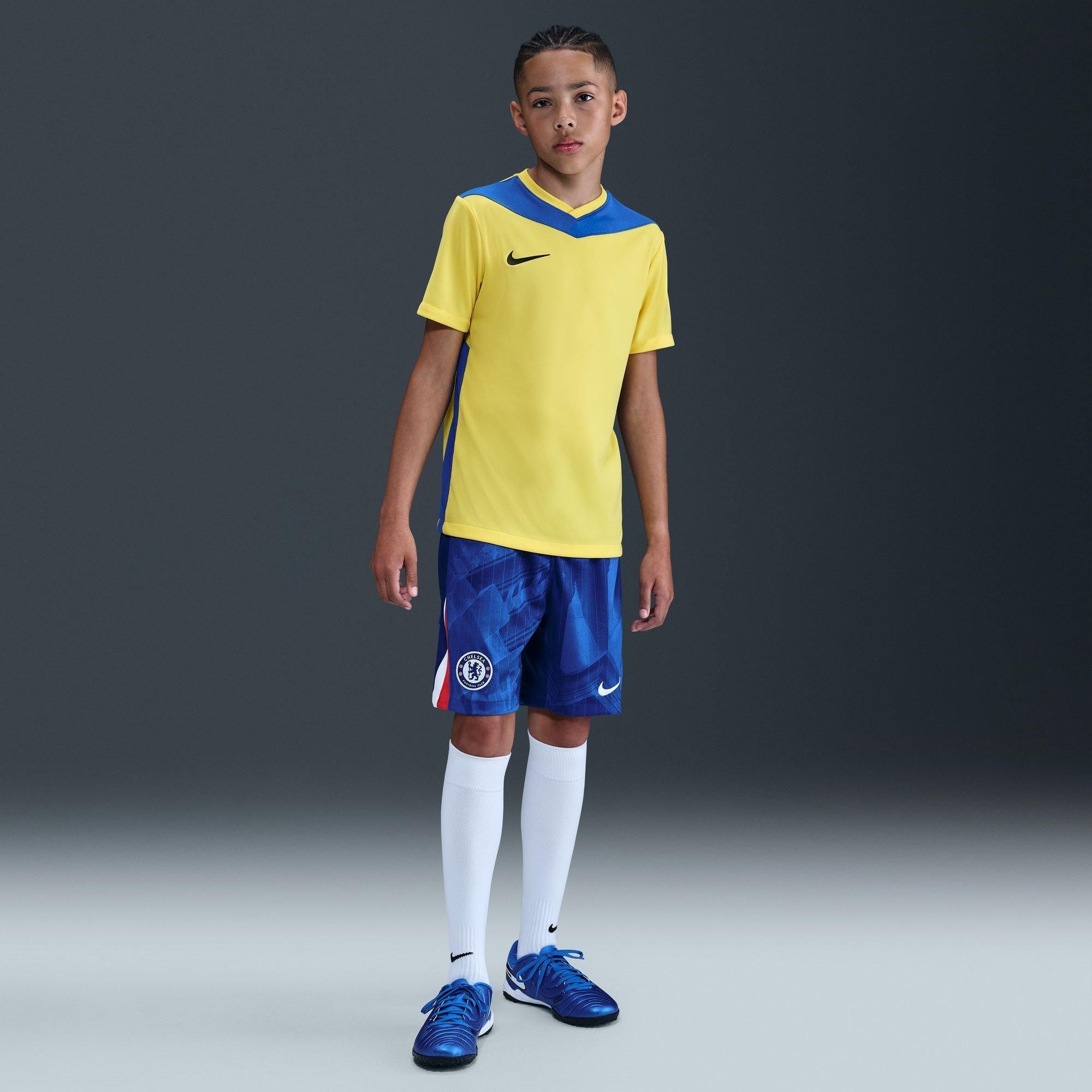 Blue/White - Nike - Chelsea Home Shorts 2025 2026 Juniors - 7