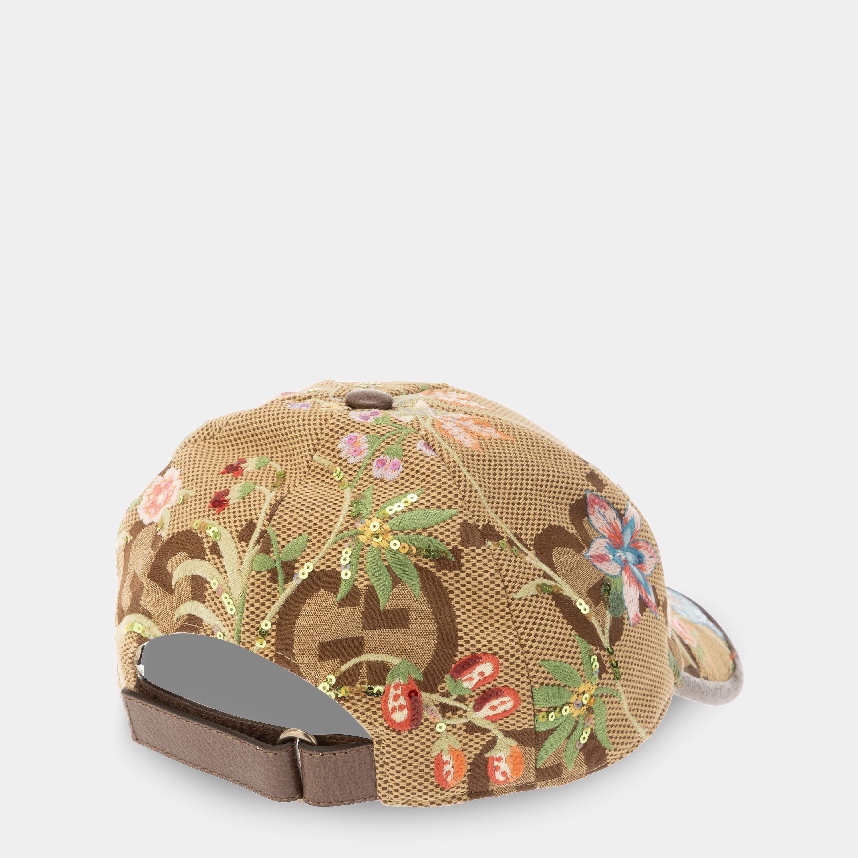 Cuir/Moka - Gucci - Women's Baseball Cap - 2