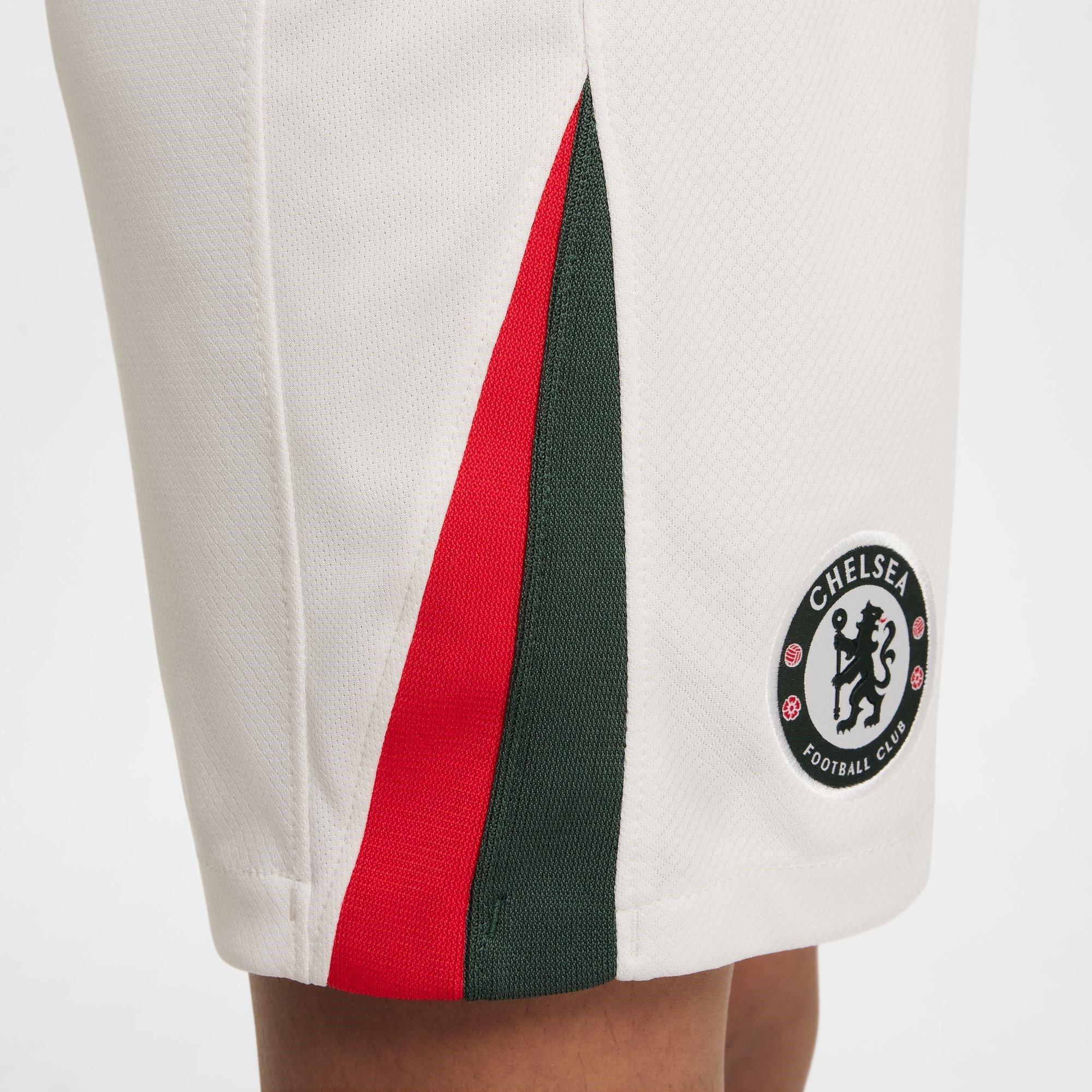 White/Red - Nike - Chelsea Away Shorts 2025 2026 Juniors - 5