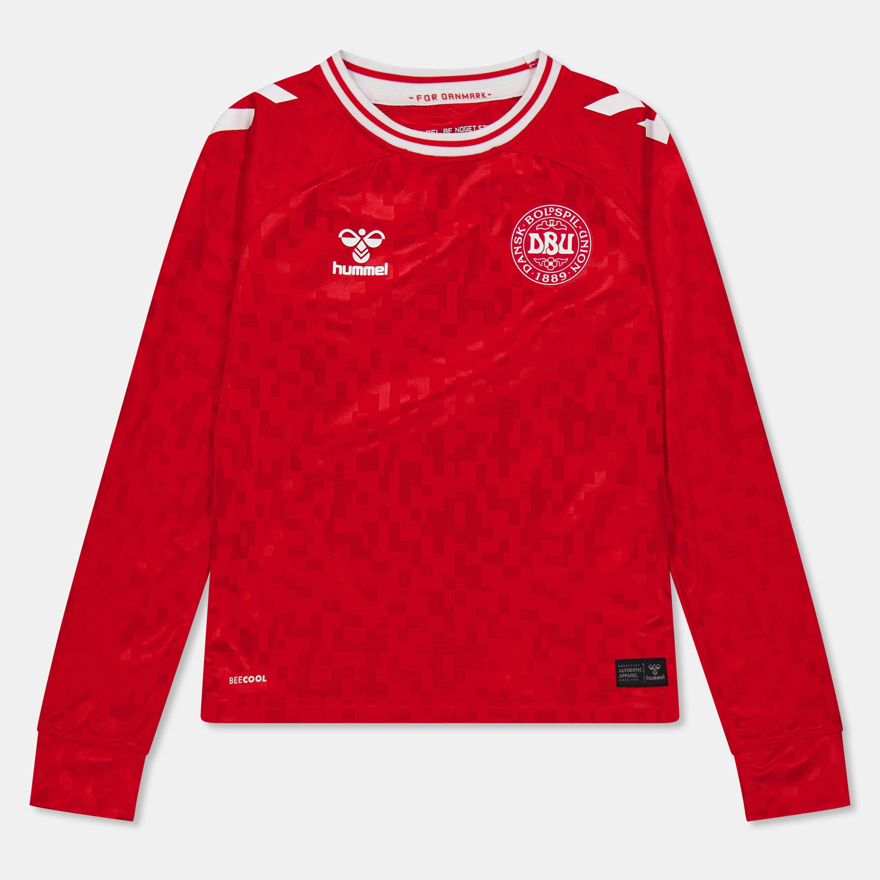 Red - Hummel - Kids' Denmark Home Long-Sleeve Football Shirt - 1