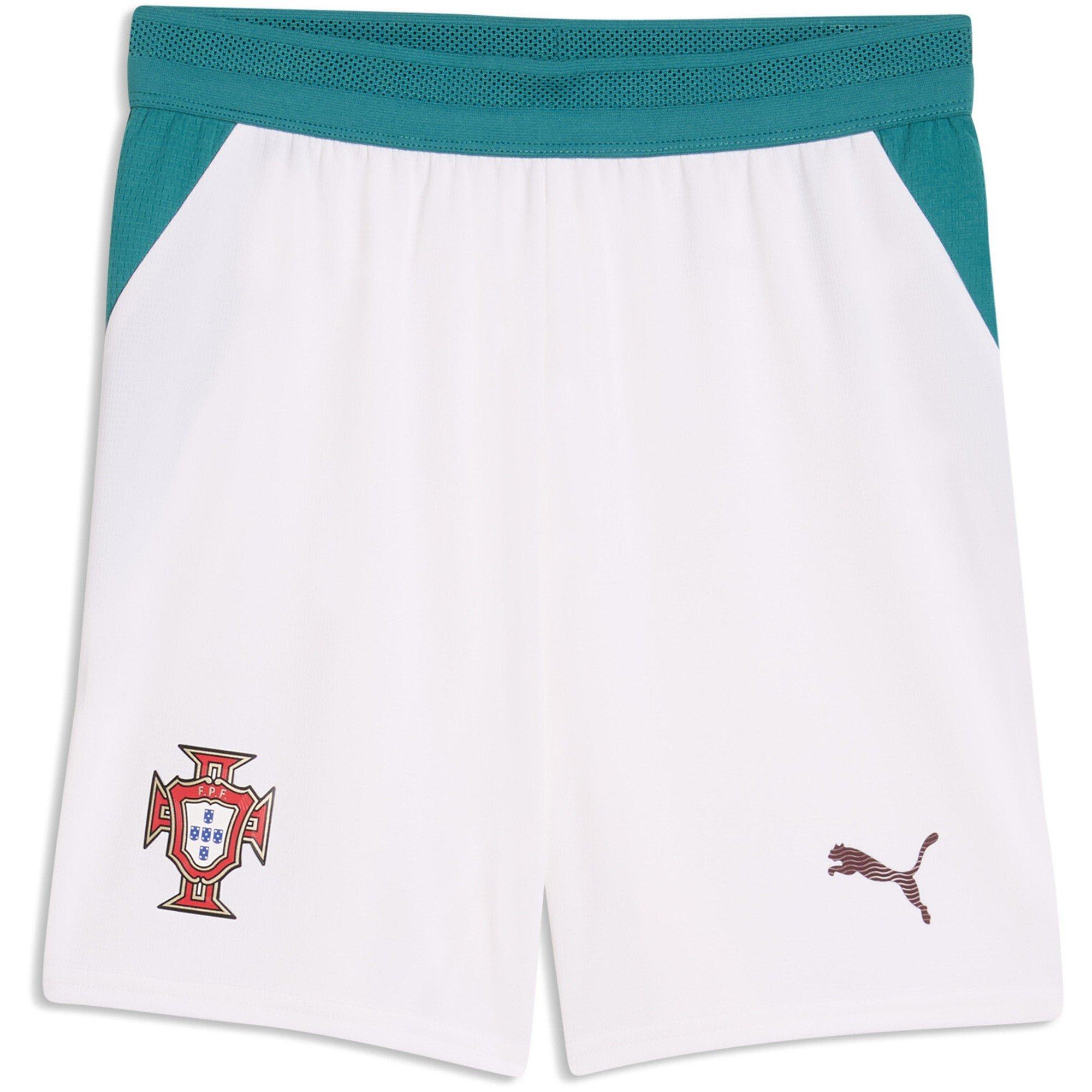 Puma  Kids Kids Portugal Away Shorts World Cup 2026™ - White/Green - 9-10 (M)