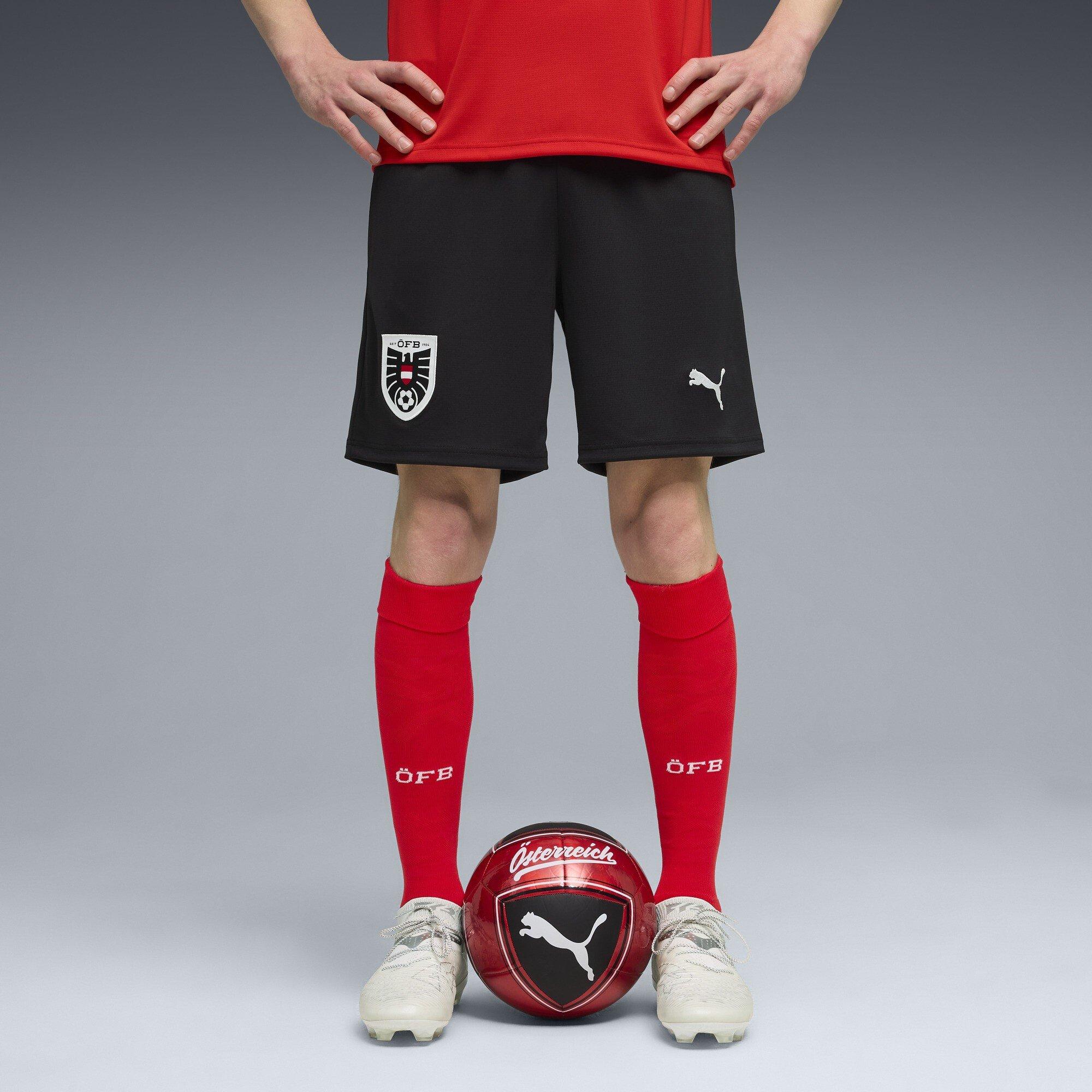Nero/Rosso - Puma - PUMA Austria Home Shorts 2026 - 3