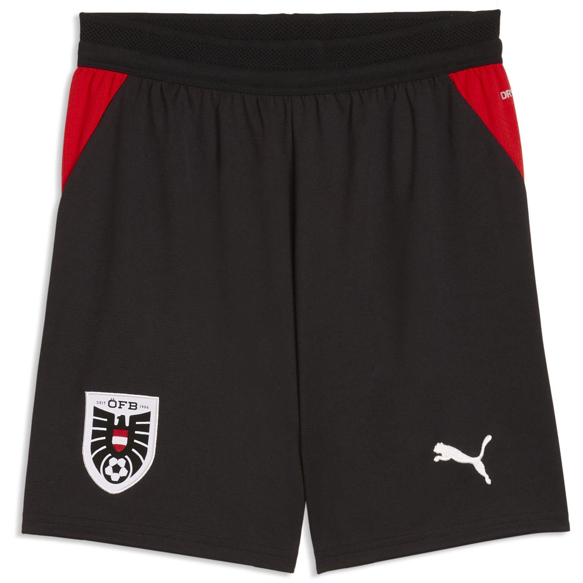 Black/Red - Puma - Austria Home Shorts World Cup 2026 Juniors - 1