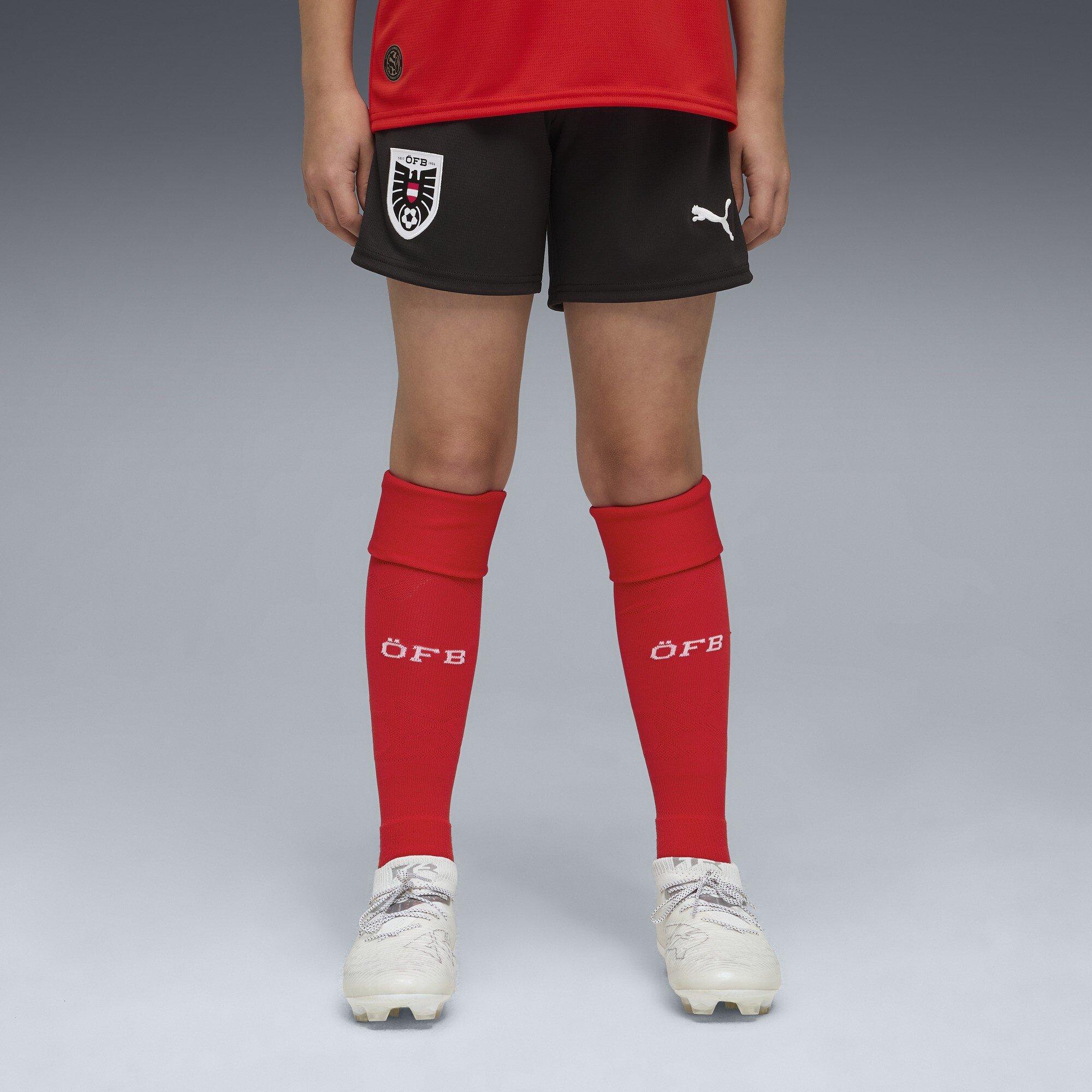 Negro/Rojo - Puma - PUMA Austria Home Shorts 2026 - 3