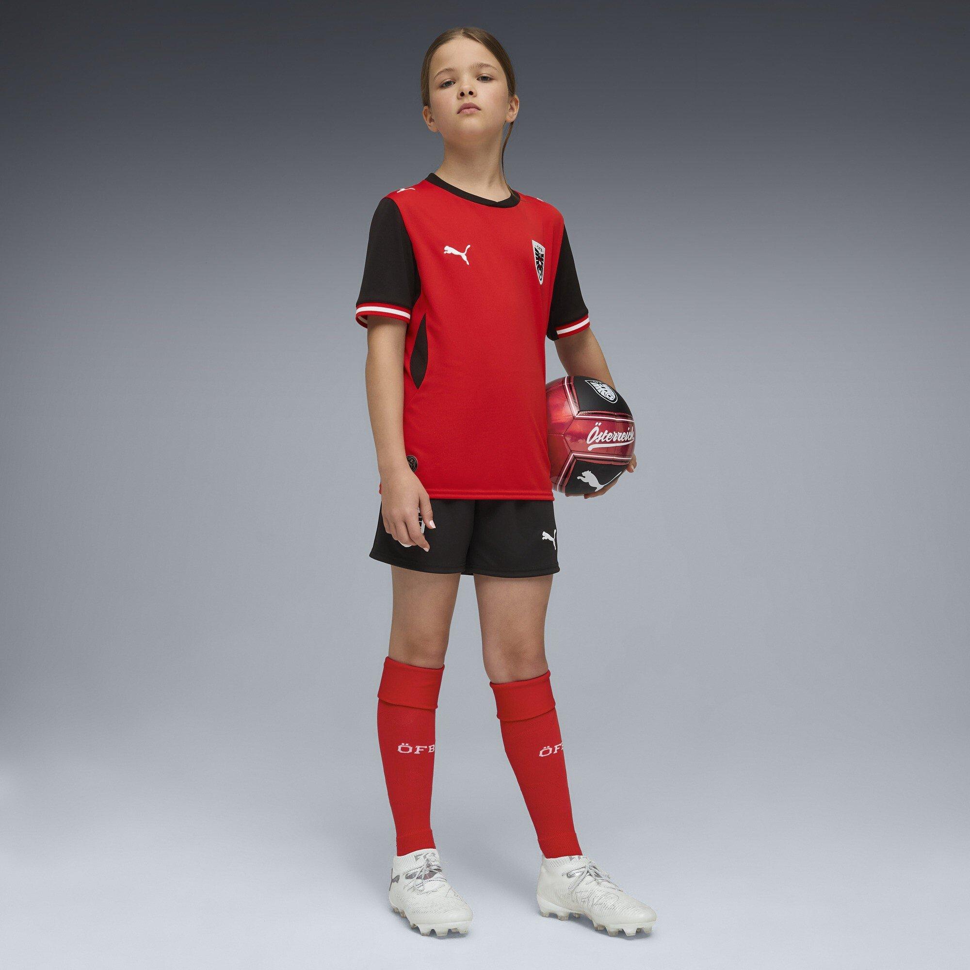 Negro/Rojo - Puma - PUMA Austria Home Shorts 2026 - 5