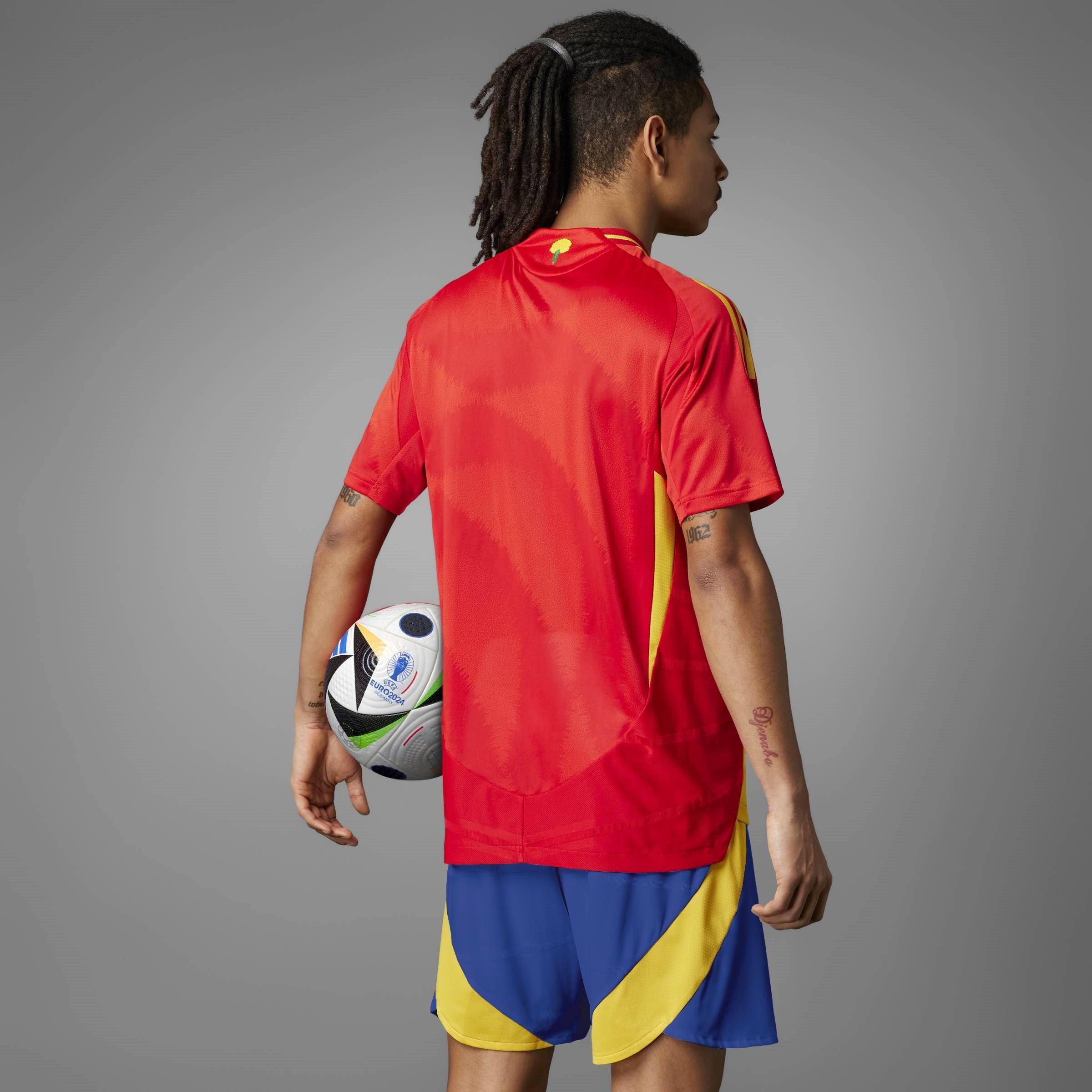 Red - adidas - Spain Home Shirt 2024 Mens - 12