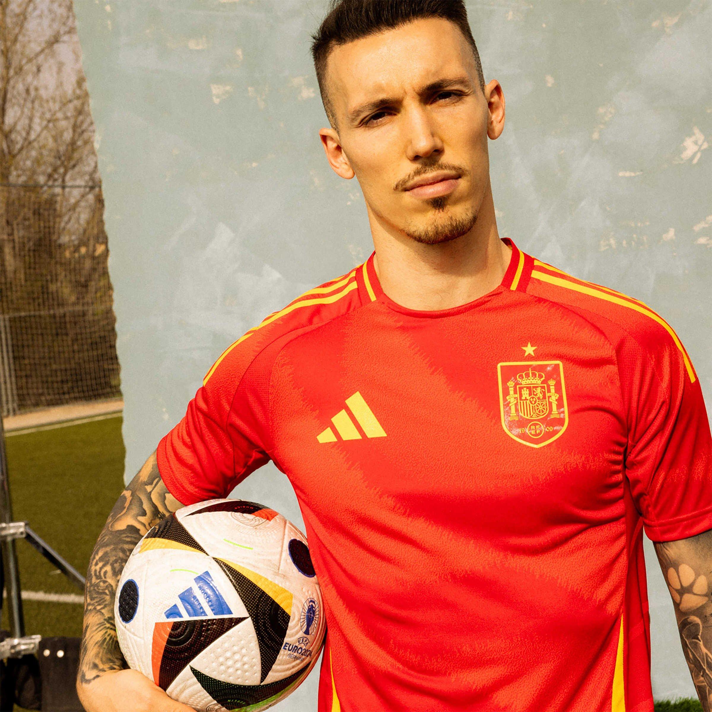 Red - adidas - Spain Home Shirt 2024 Mens - 10