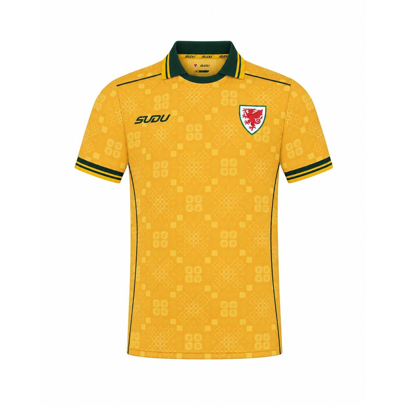 Yellow/Green - Sudu - Juniors Wales Away Shirt 2026 - 1