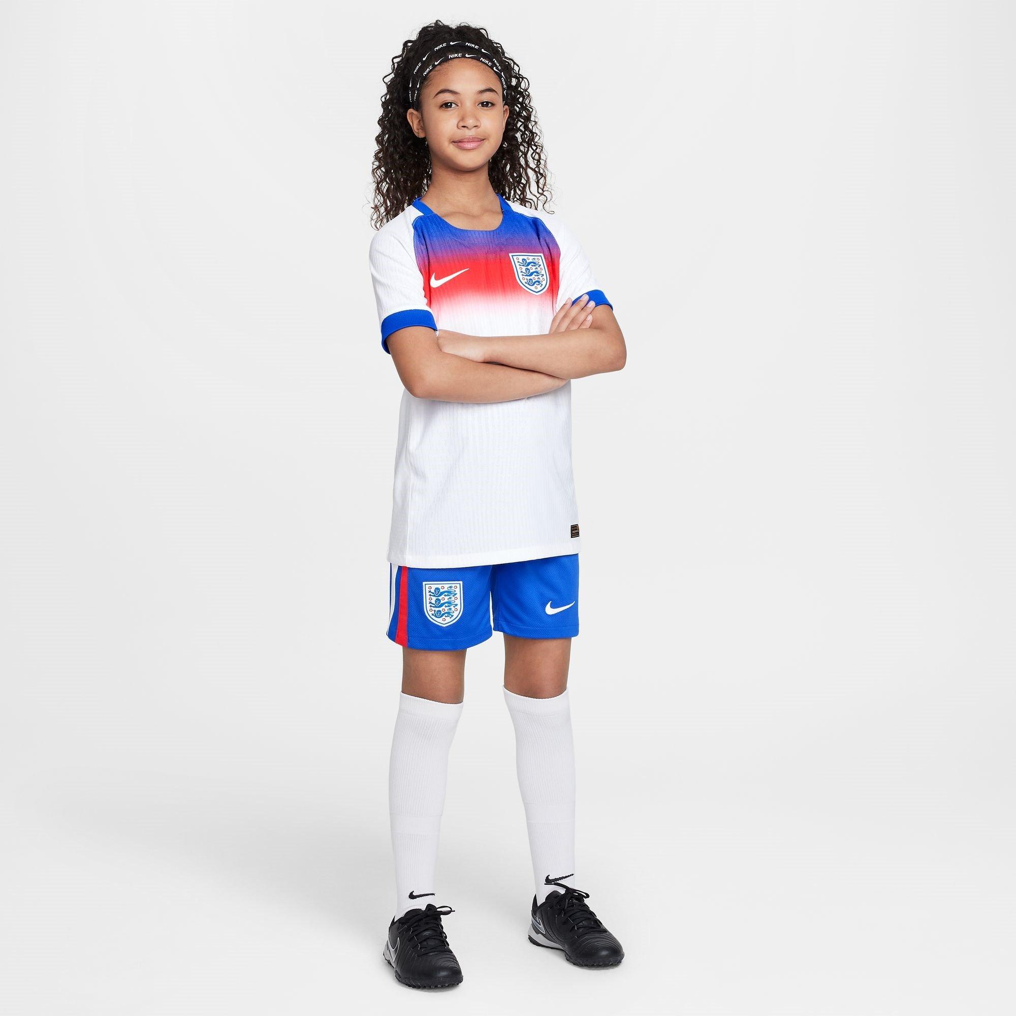 Blå/Hvid - Nike - England Womens Home Shorts 2025 Juniors - 7