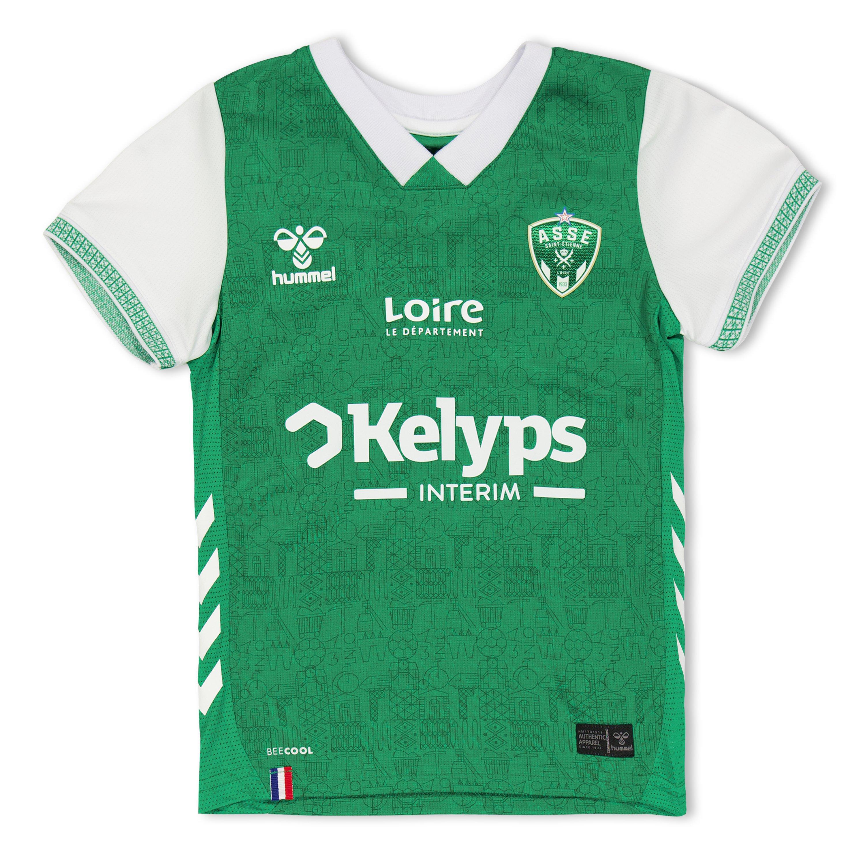 Green - Hummel - Saint Etienne Home Shirt 2025 2026 Juniors - 1