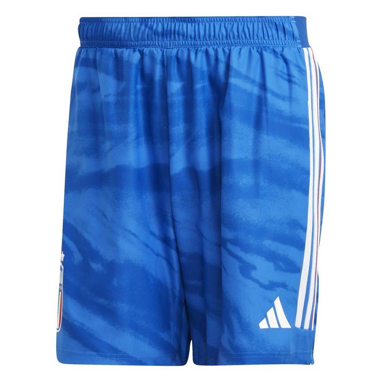 Bleu - adidas - Italy Home Shorts 2023 Mens - 1