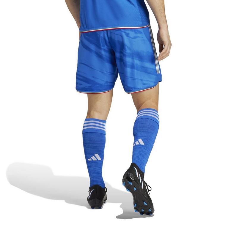 Bleu - adidas - Italy Home Shorts 2023 Mens - 3