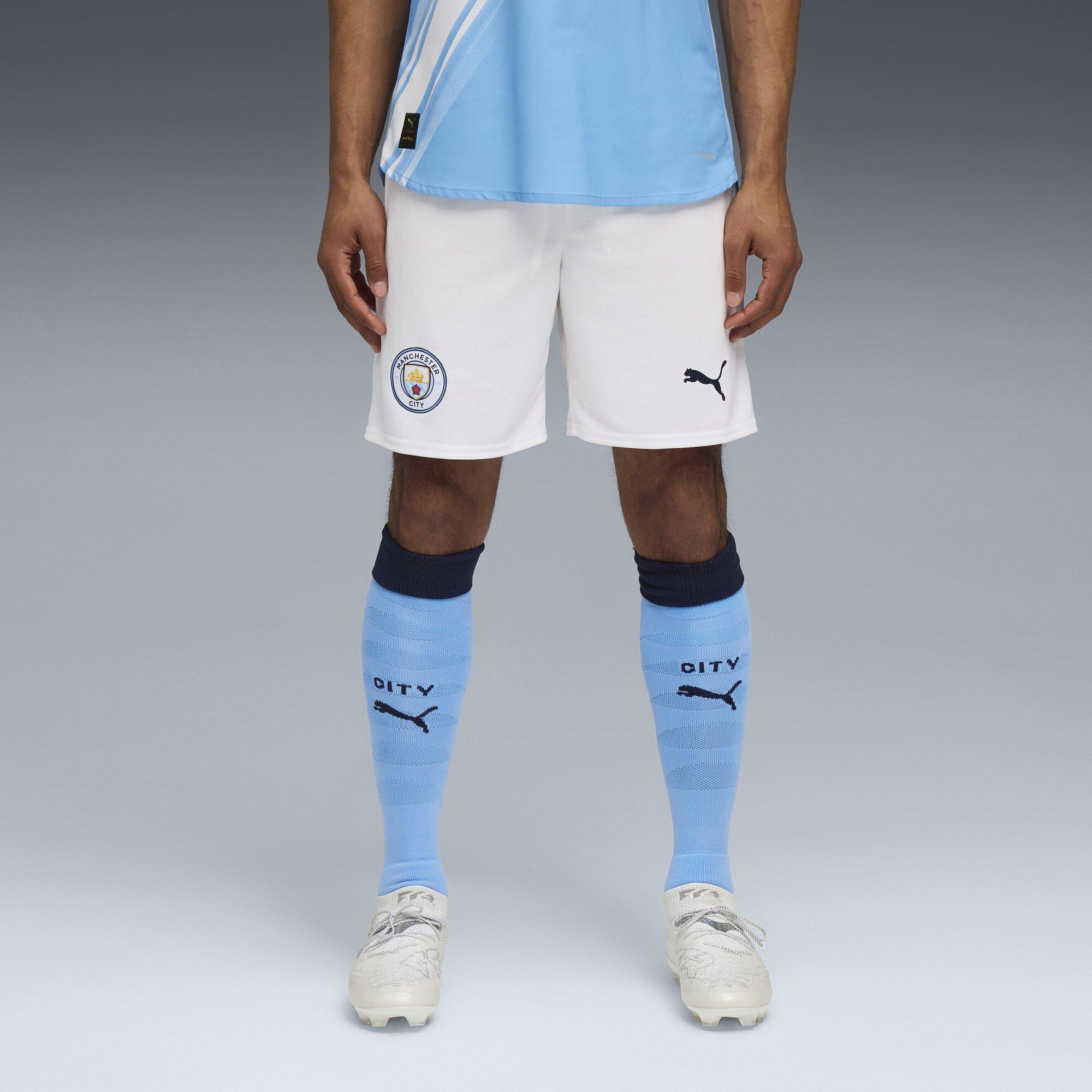 White - Puma - Manchester City Home Shorts 2025 2026 Adults - 3