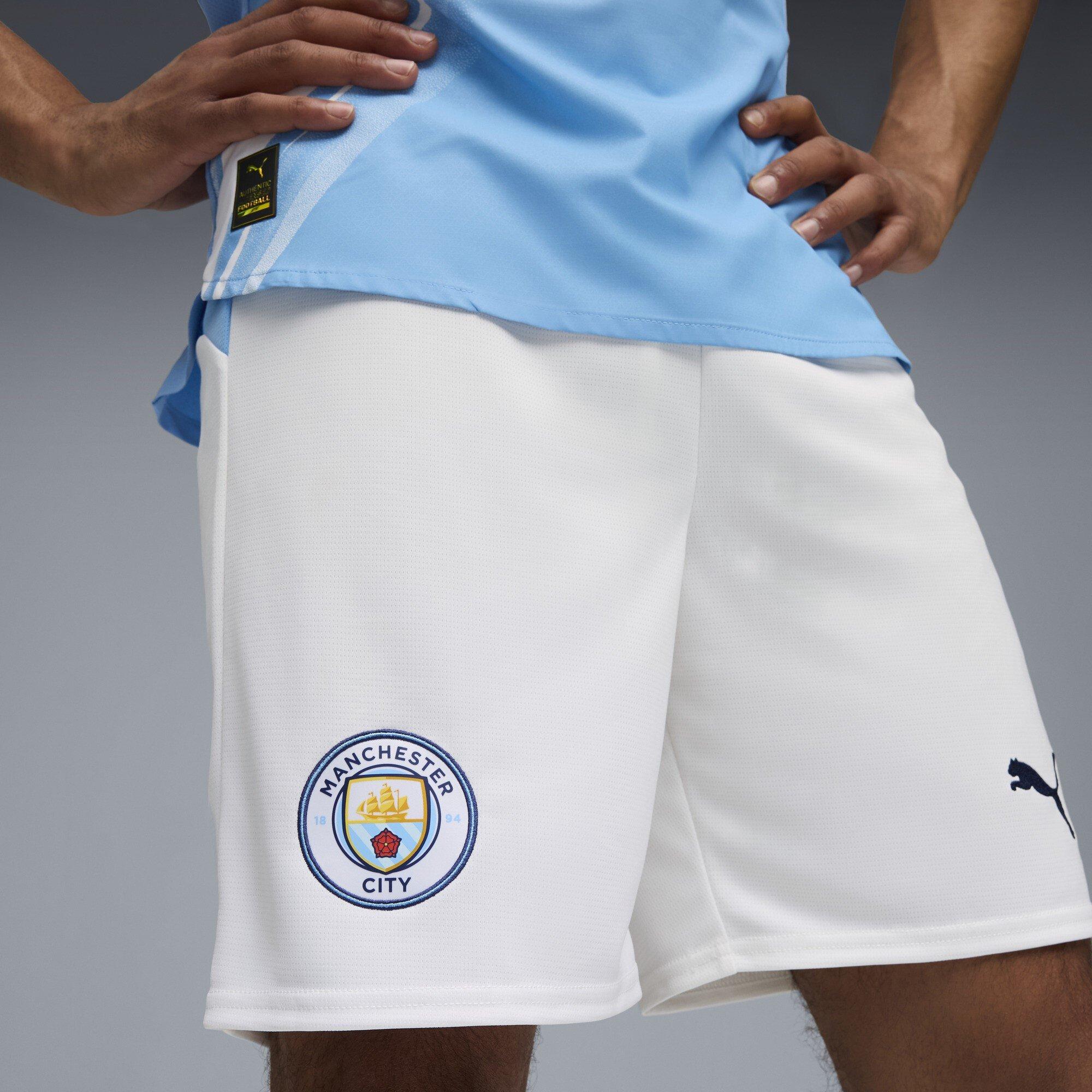 White - Puma - Manchester City Home Shorts 2025 2026 Adults - 5