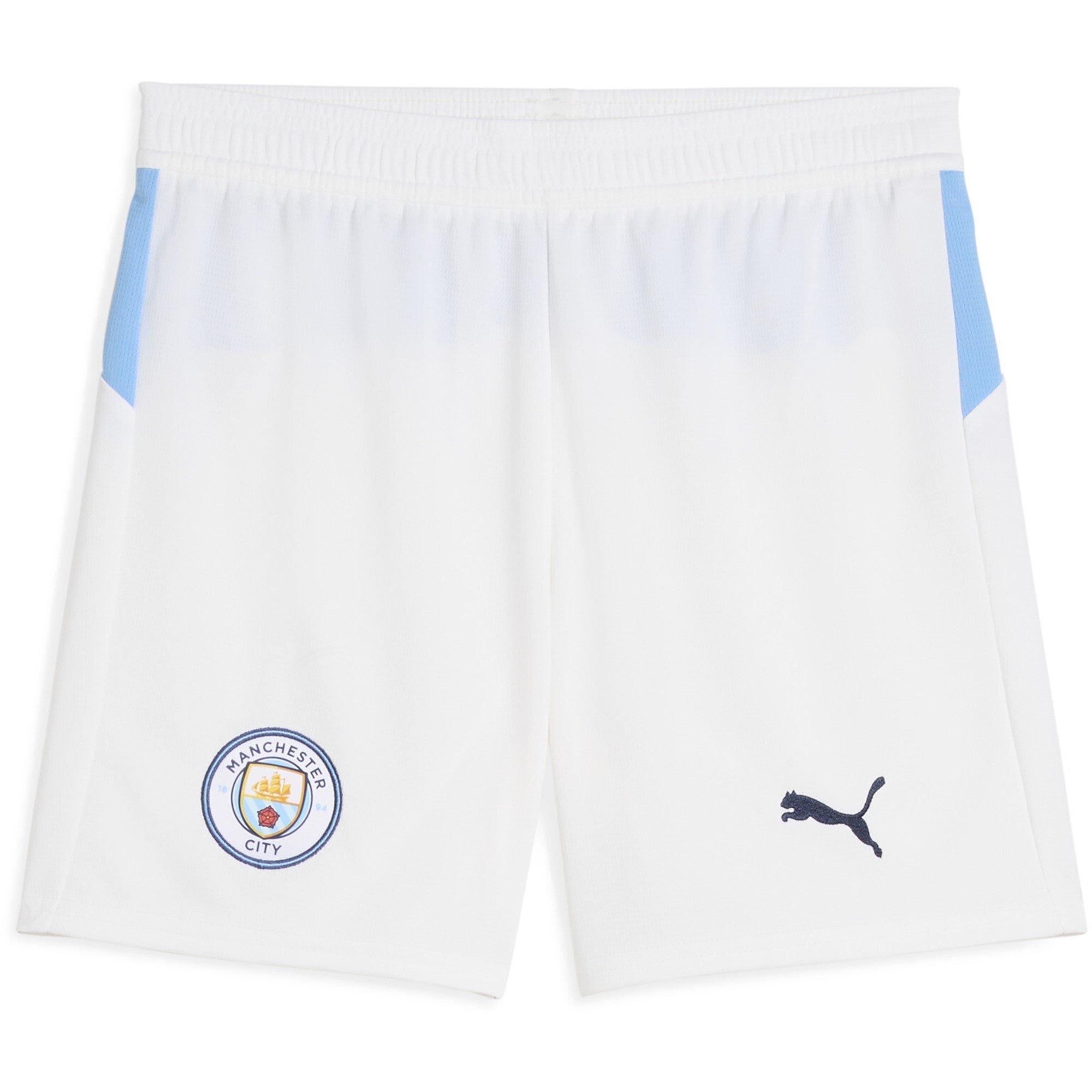 White - Puma - Manchester City Home Shorts 2025 2026 Juniors - 1